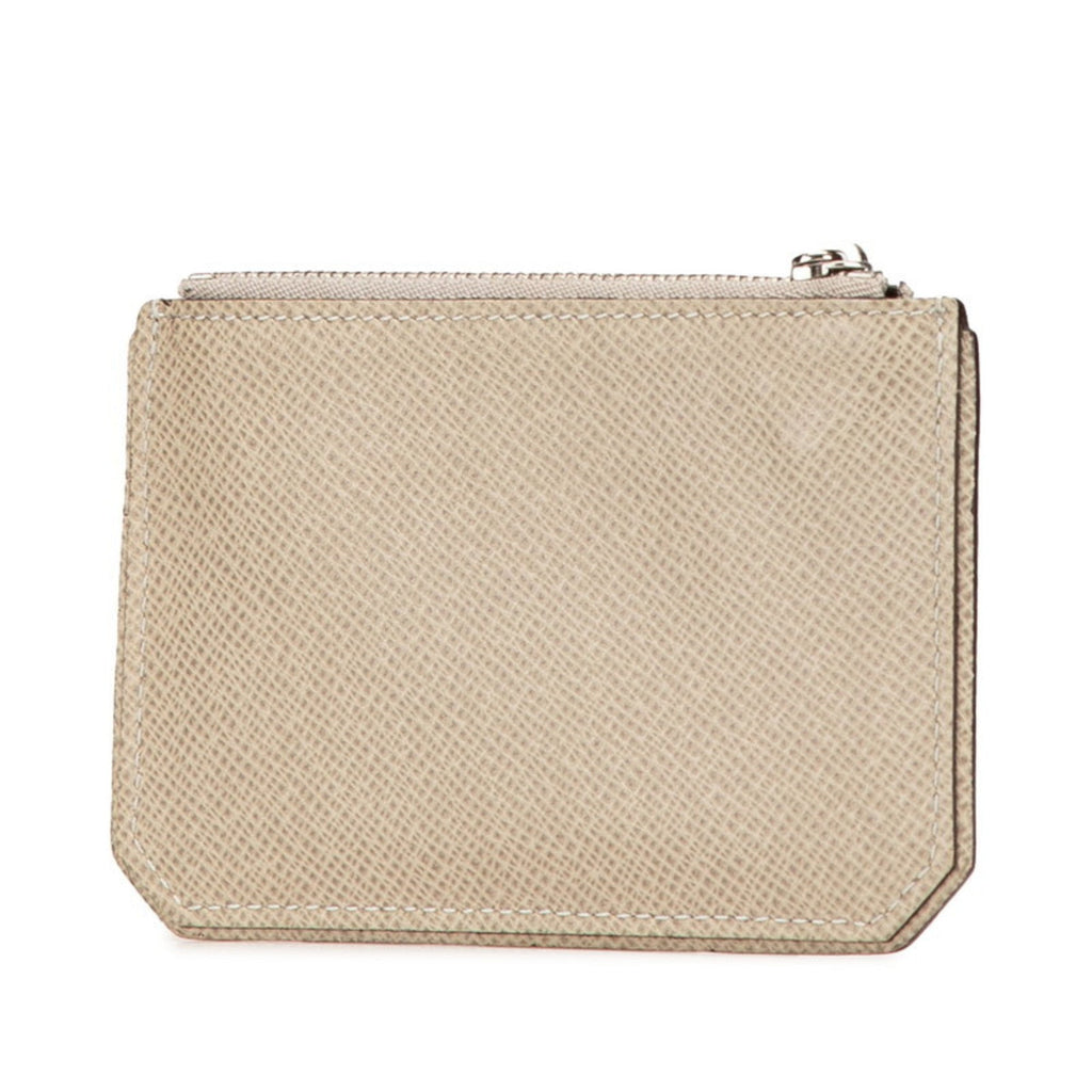 Louis Vuitton Beige Leather Coin Purse/Coin Case