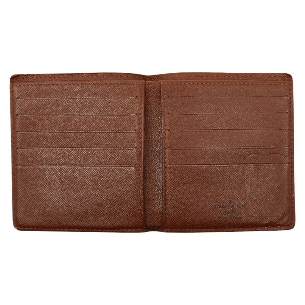 Louis Vuitton Brown Pvc Leather Bill Wallet