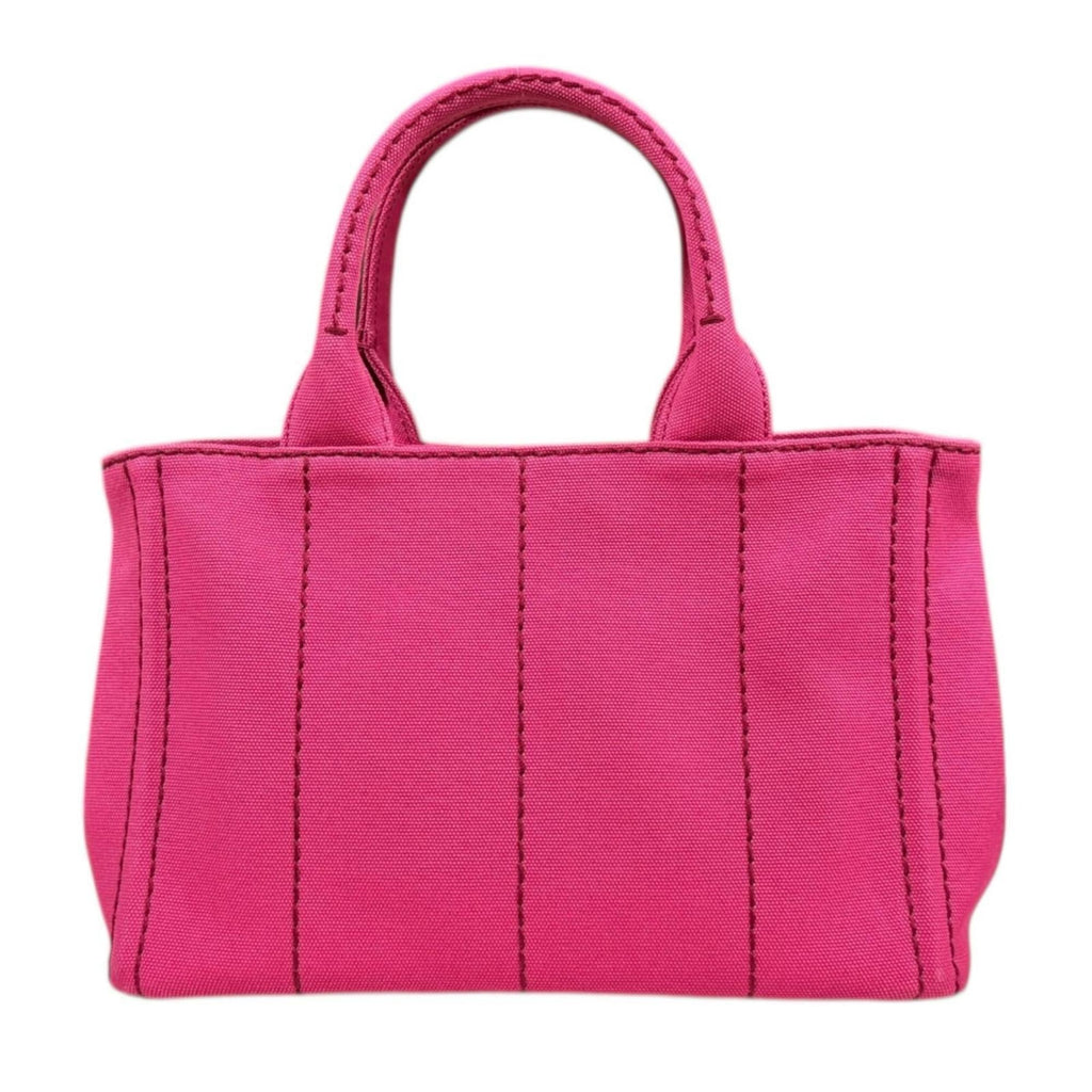 Prada Peonia Pink Canvas Shoulder Bag