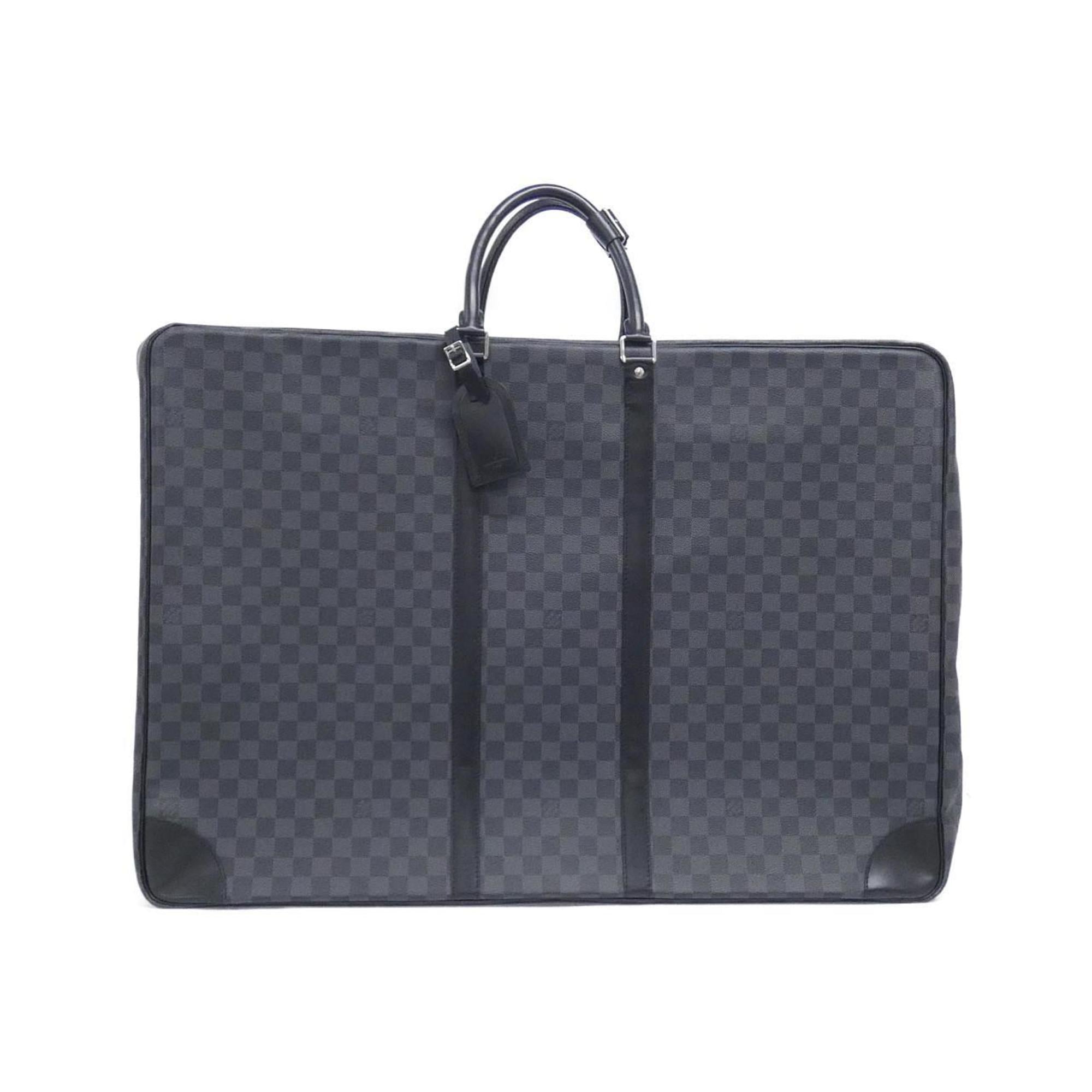 Louis Vuitton Dark Gray Graphite Coated Canvas Handbag
