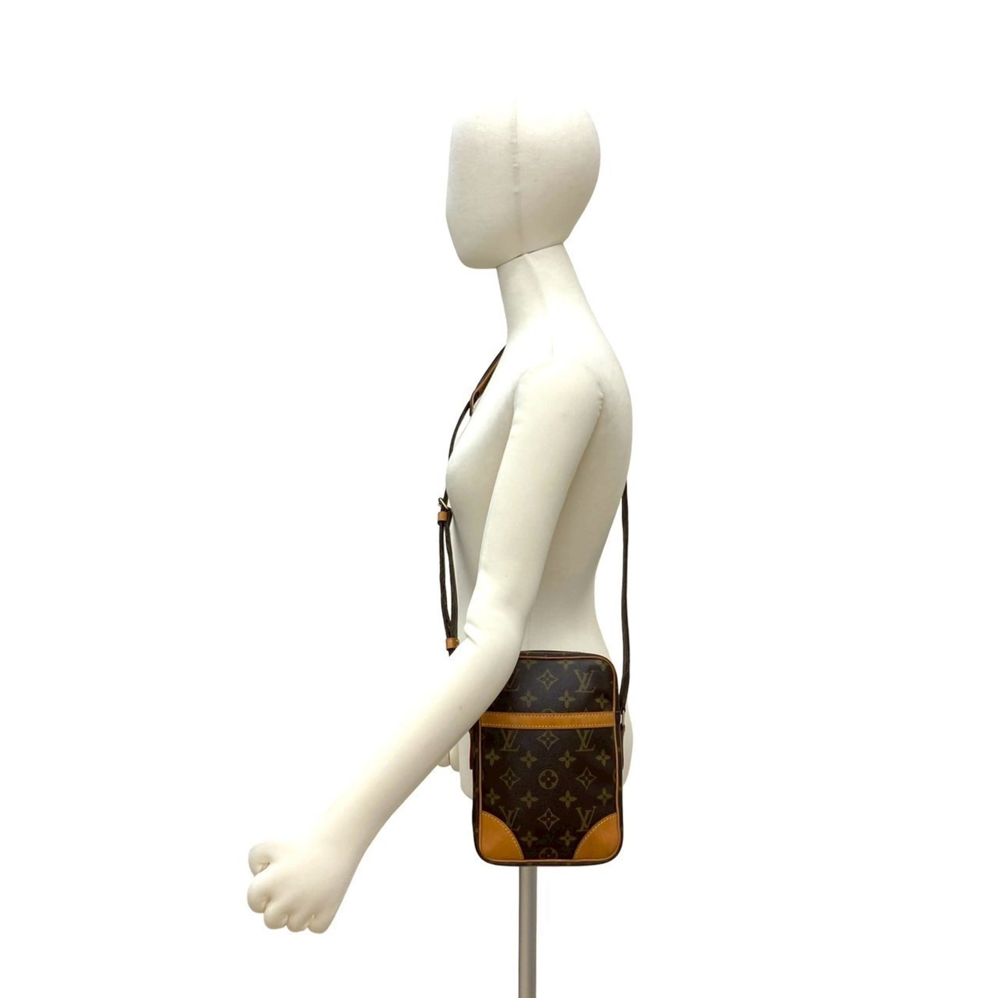 Louis Vuitton Brown Leather Pvc Pochette Shoulder Bag