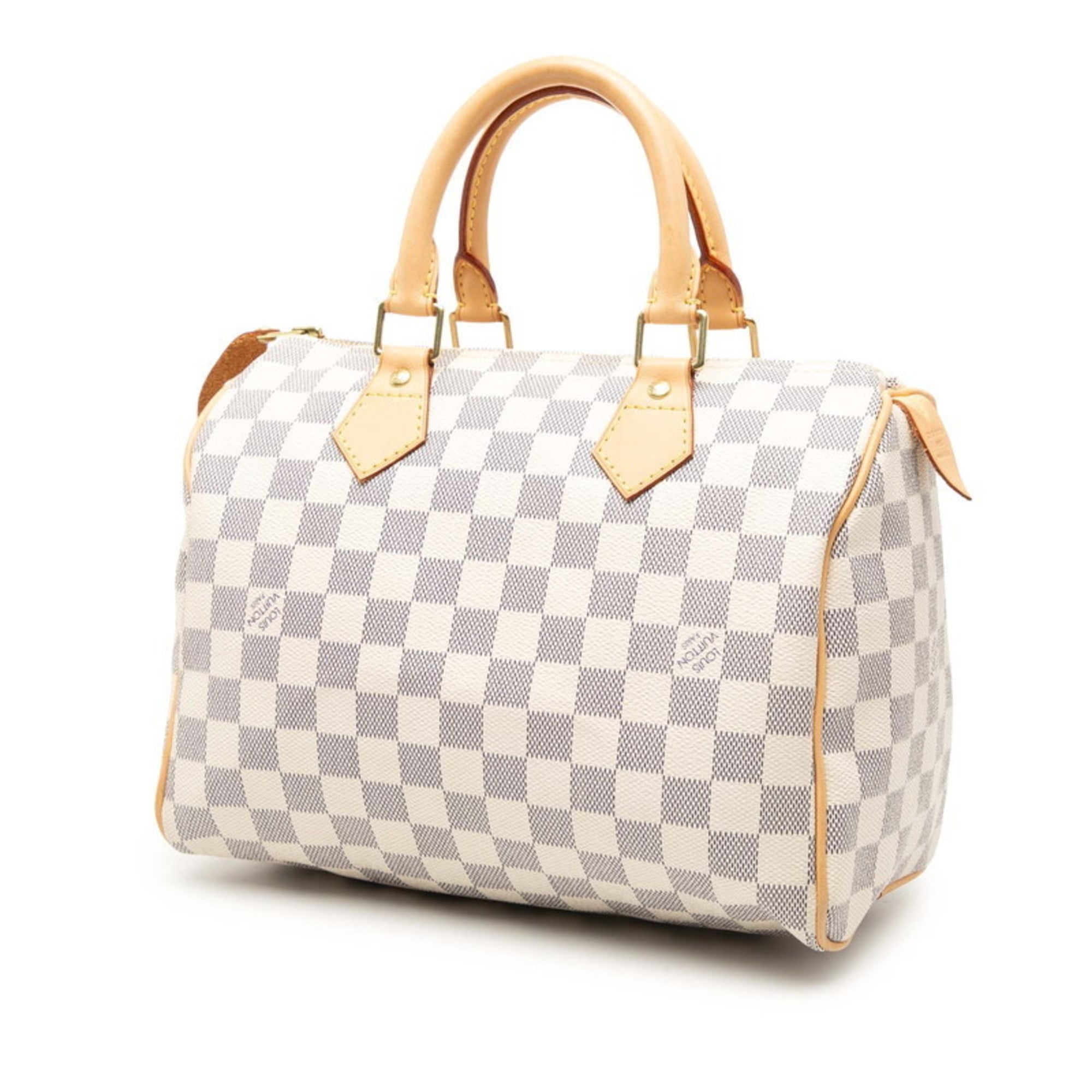 Louis Vuitton White Pvc Leather Boston Bag Handbag