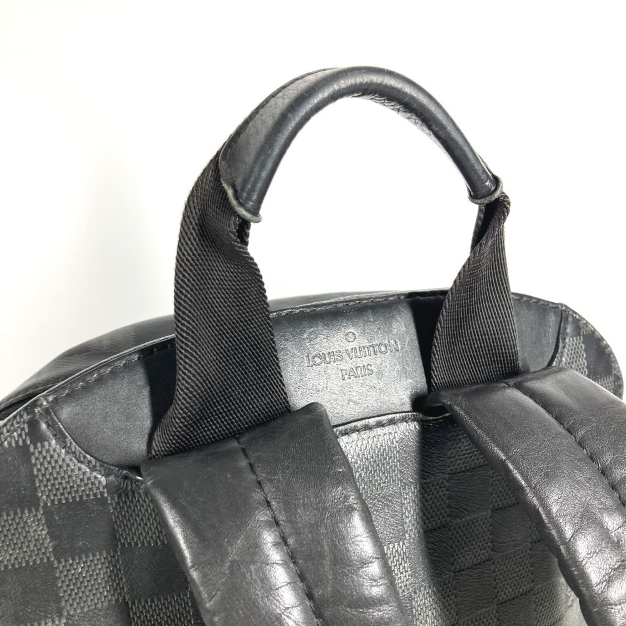 Louis Vuitton Black Damier Infini Leather Backpack