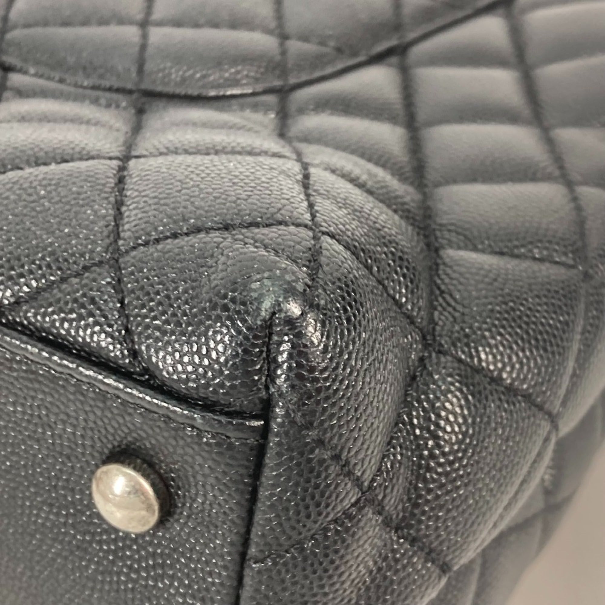 Chanel Black Leather Handbag