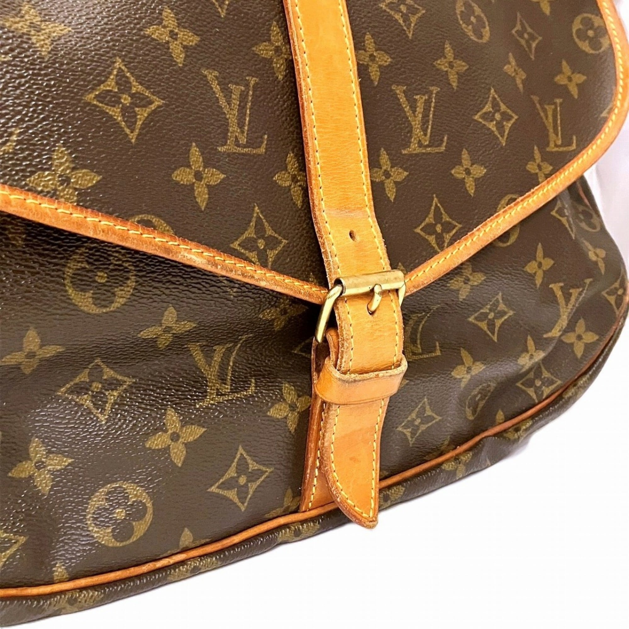 Louis Vuitton Brown Pvc Shoulder Bag