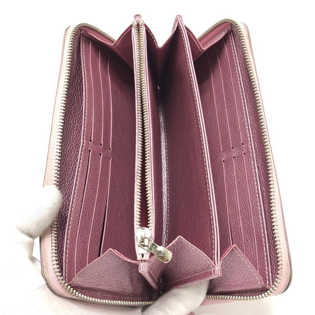 Louis Vuitton Metallic Pink Leather Long Wallet