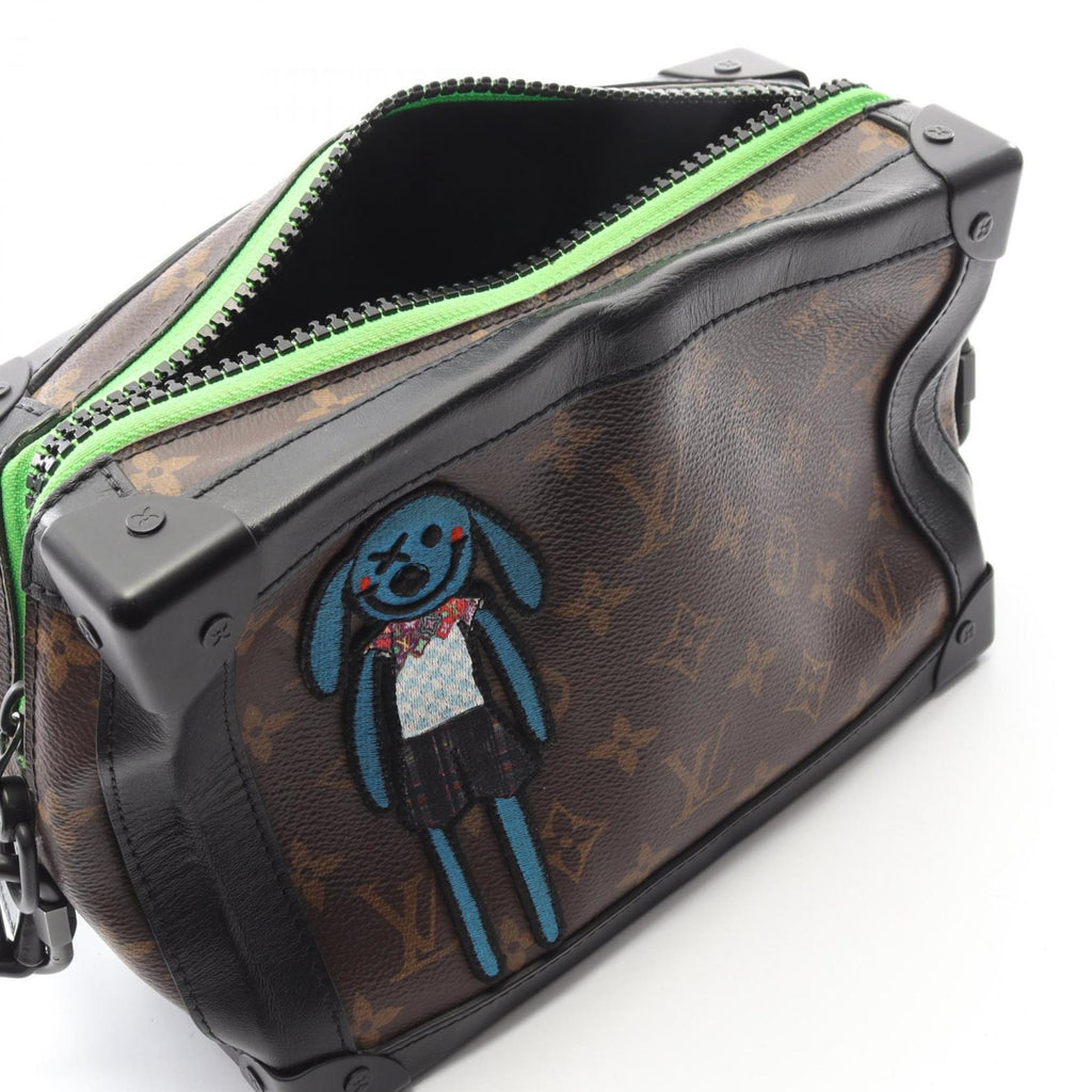 Louis Vuitton Black Brown Monogram Macassar Multi-Color Coated Canvas Leather Shoulder Bag