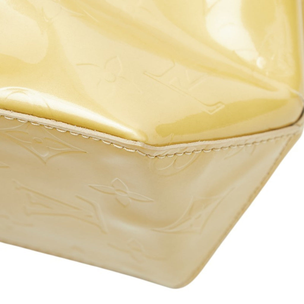 Louis Vuitton Beige Patent Leather Handbag