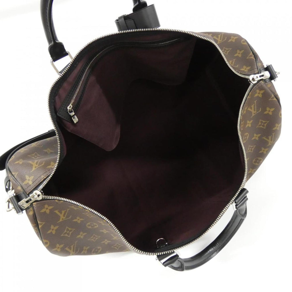Louis Vuitton Marron Coated Canvas Boston Bag