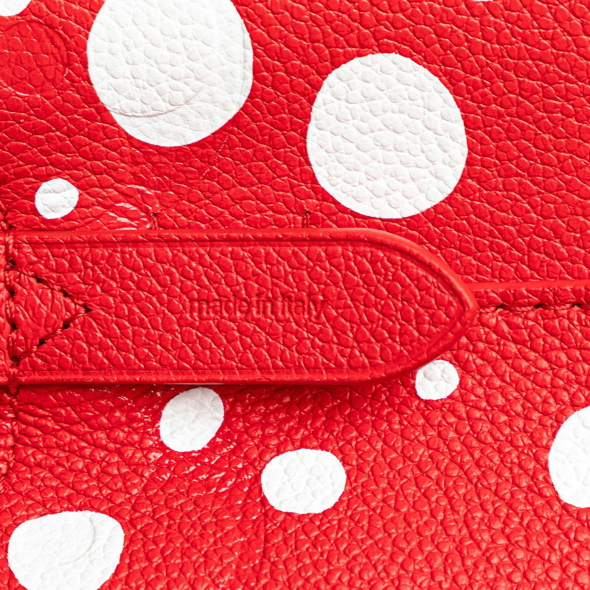 Louis Vuitton Red Color White Leather Handbag Shoulder Bag