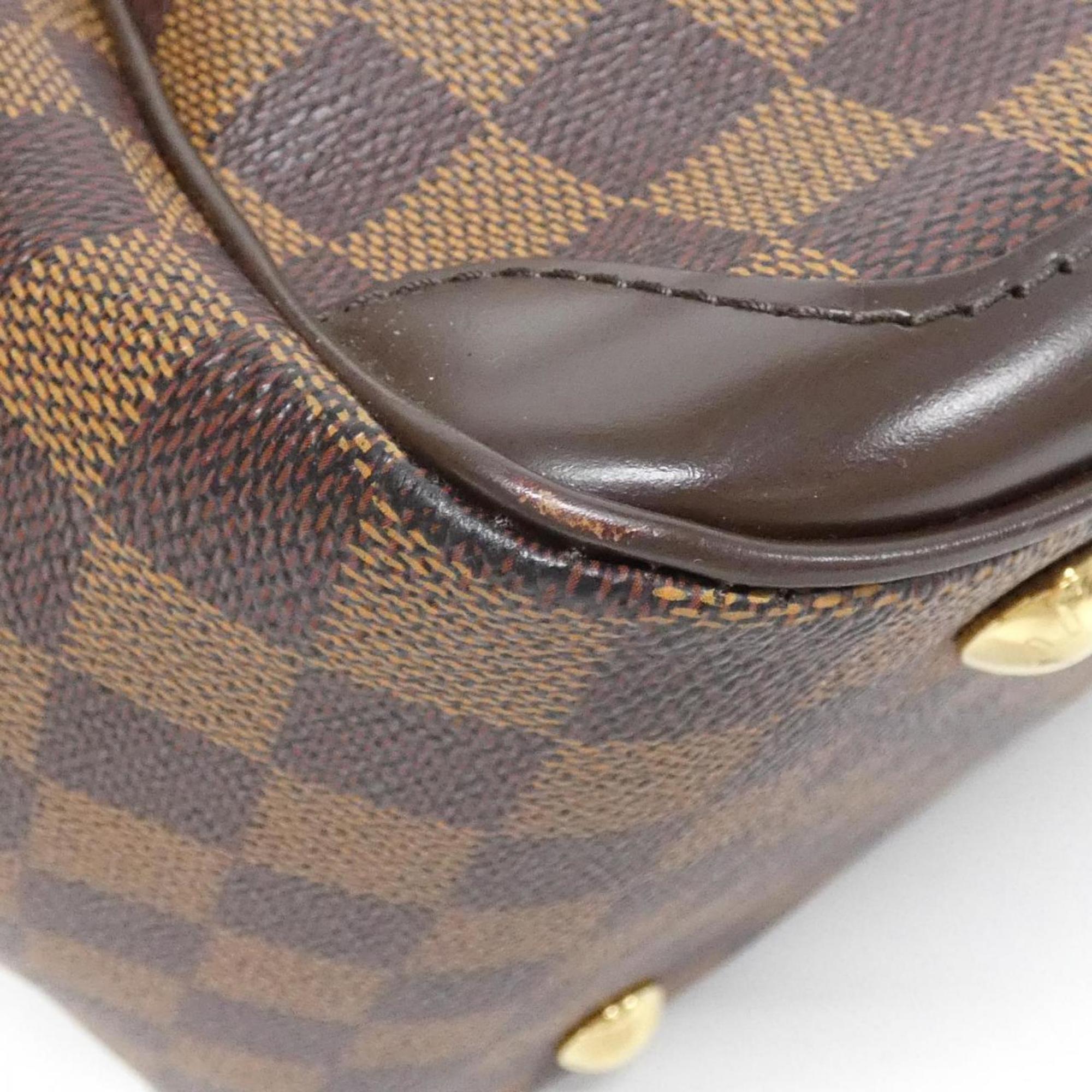 Louis Vuitton Brown Coated Canvas Handbag