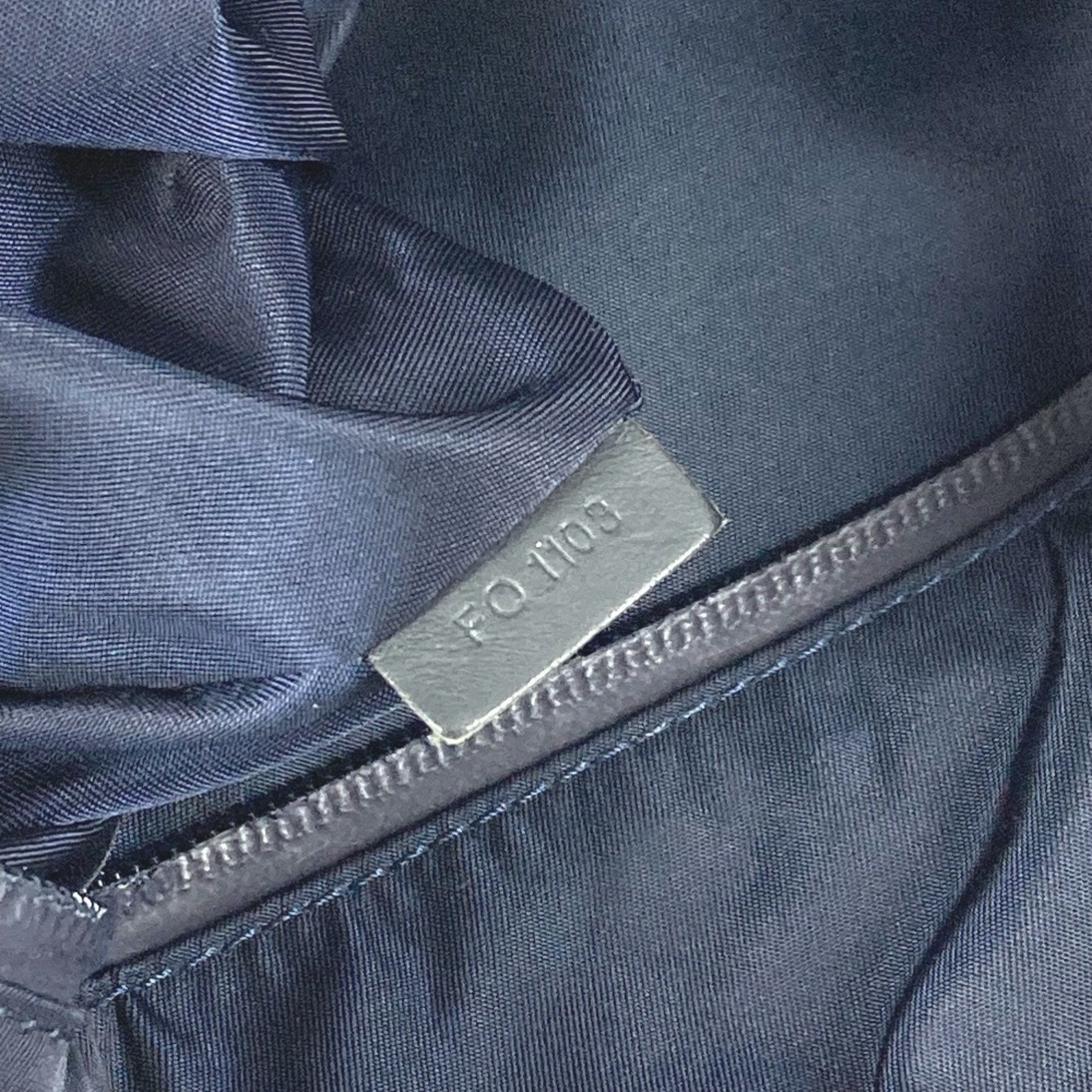 Louis Vuitton Navy Orange Leather Nylon Messenger Bag Shoulder Bag