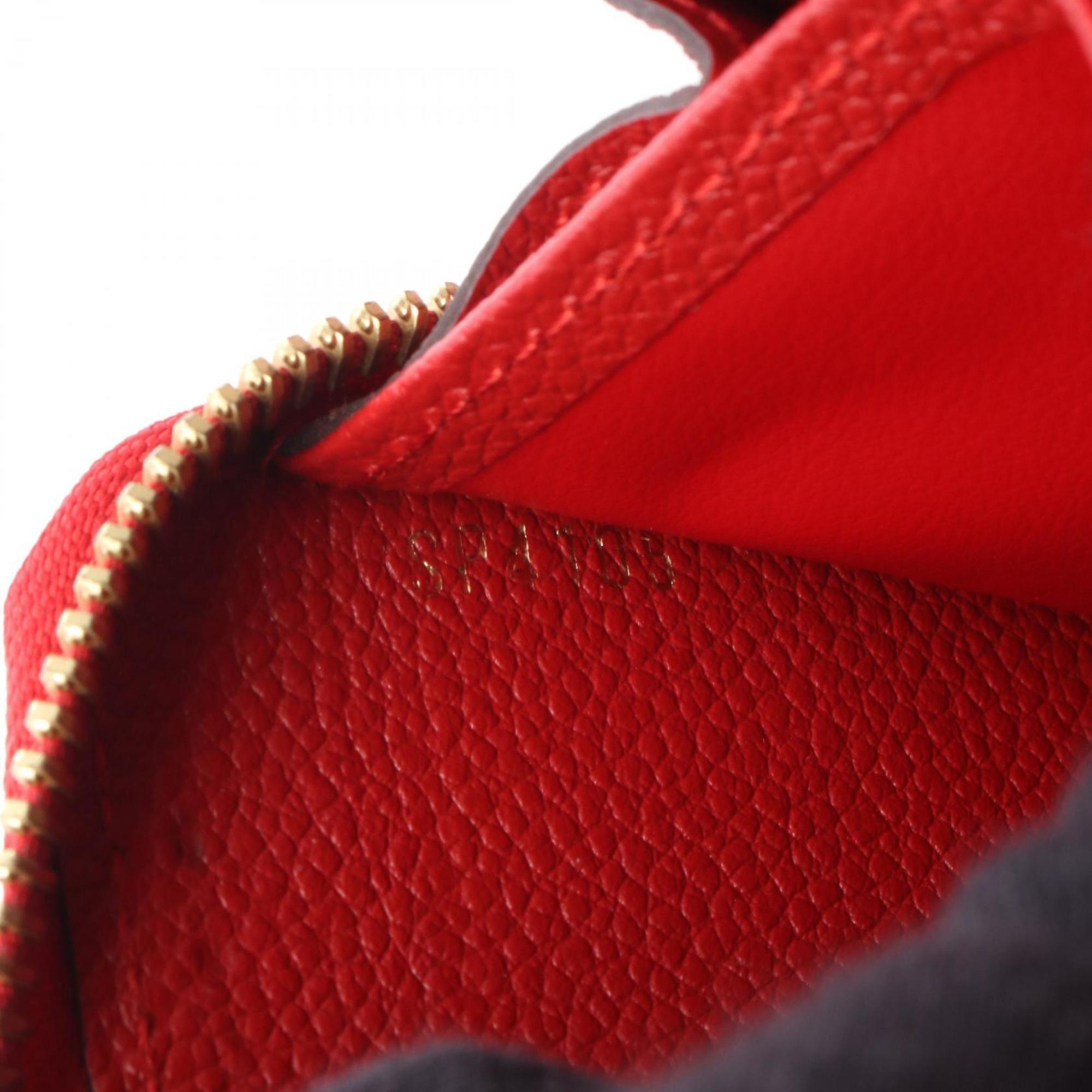Louis Vuitton Red Color Sacrlet Monogram Empreinte Long Wallet