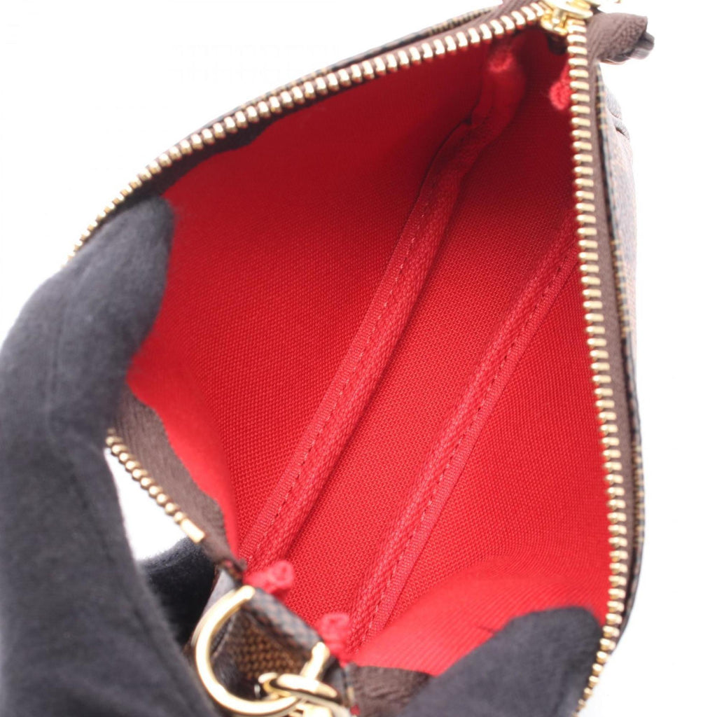 Louis Vuitton Brown Coated Canvas Leather Handbag