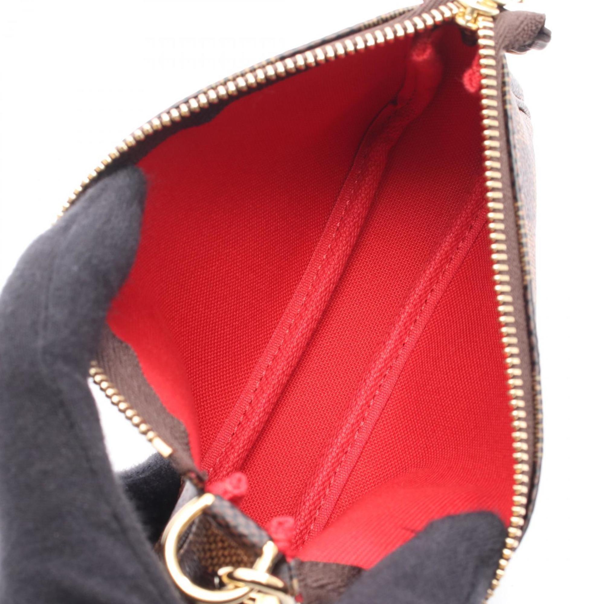 Louis Vuitton Brown Coated Canvas Leather Handbag