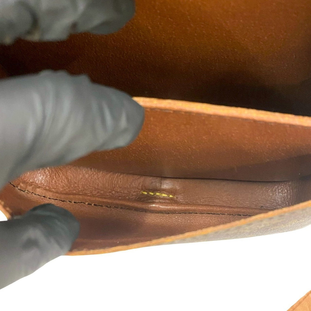 Louis Vuitton Brown Leather Pvc Pochette Shoulder Bag
