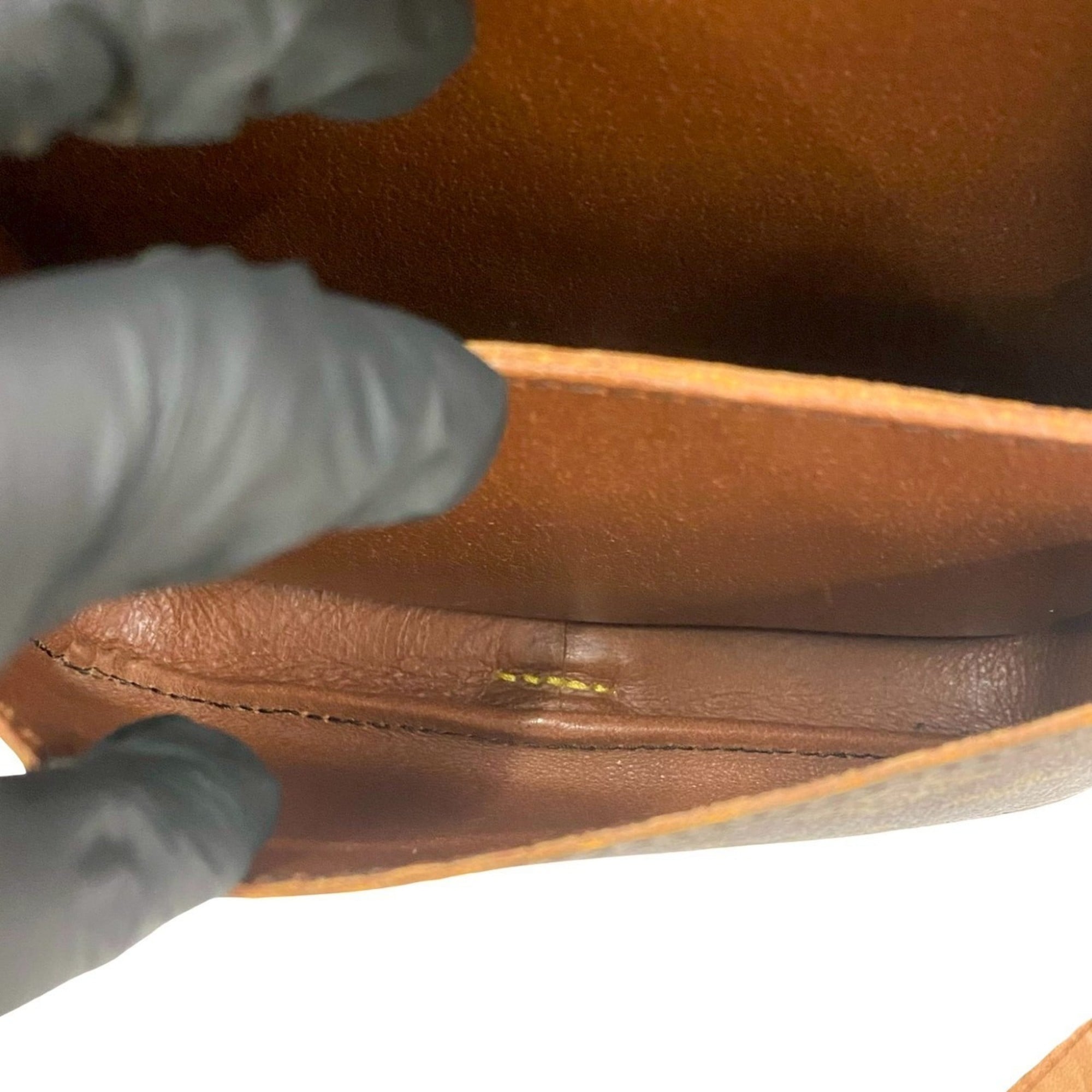 Louis Vuitton Brown Leather Pvc Pochette Shoulder Bag
