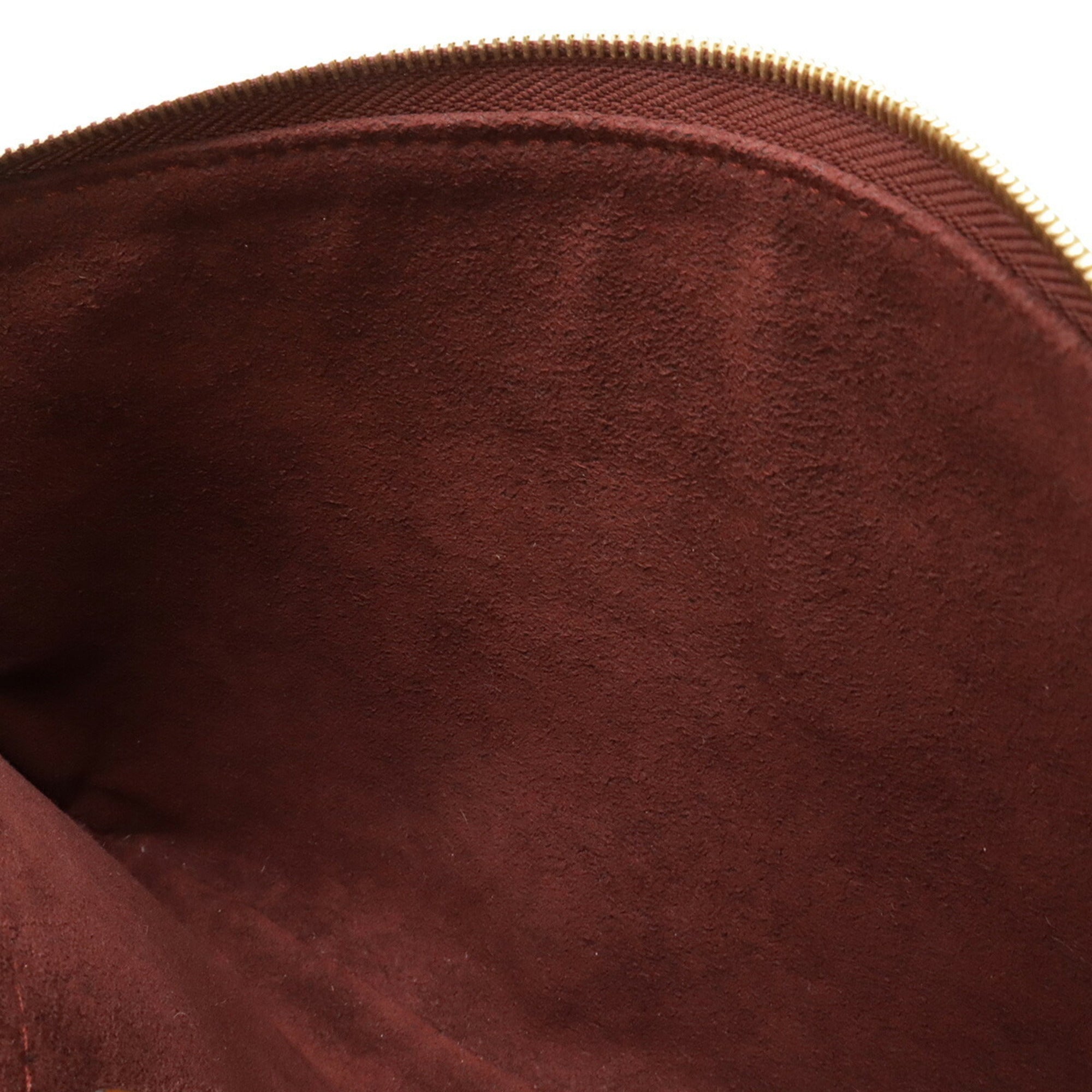 Louis Vuitton Bordeaux Brown White Jacquard Leather Pouch Shoulder Bag Tote Bag