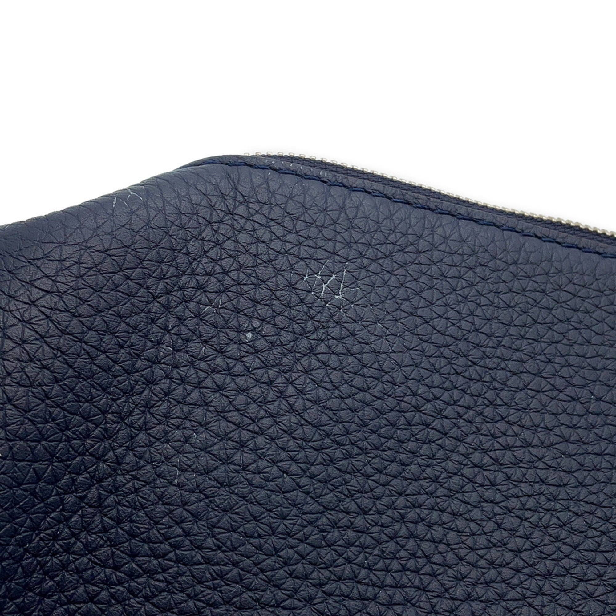 Louis Vuitton Navy Leather Shoulder Bag