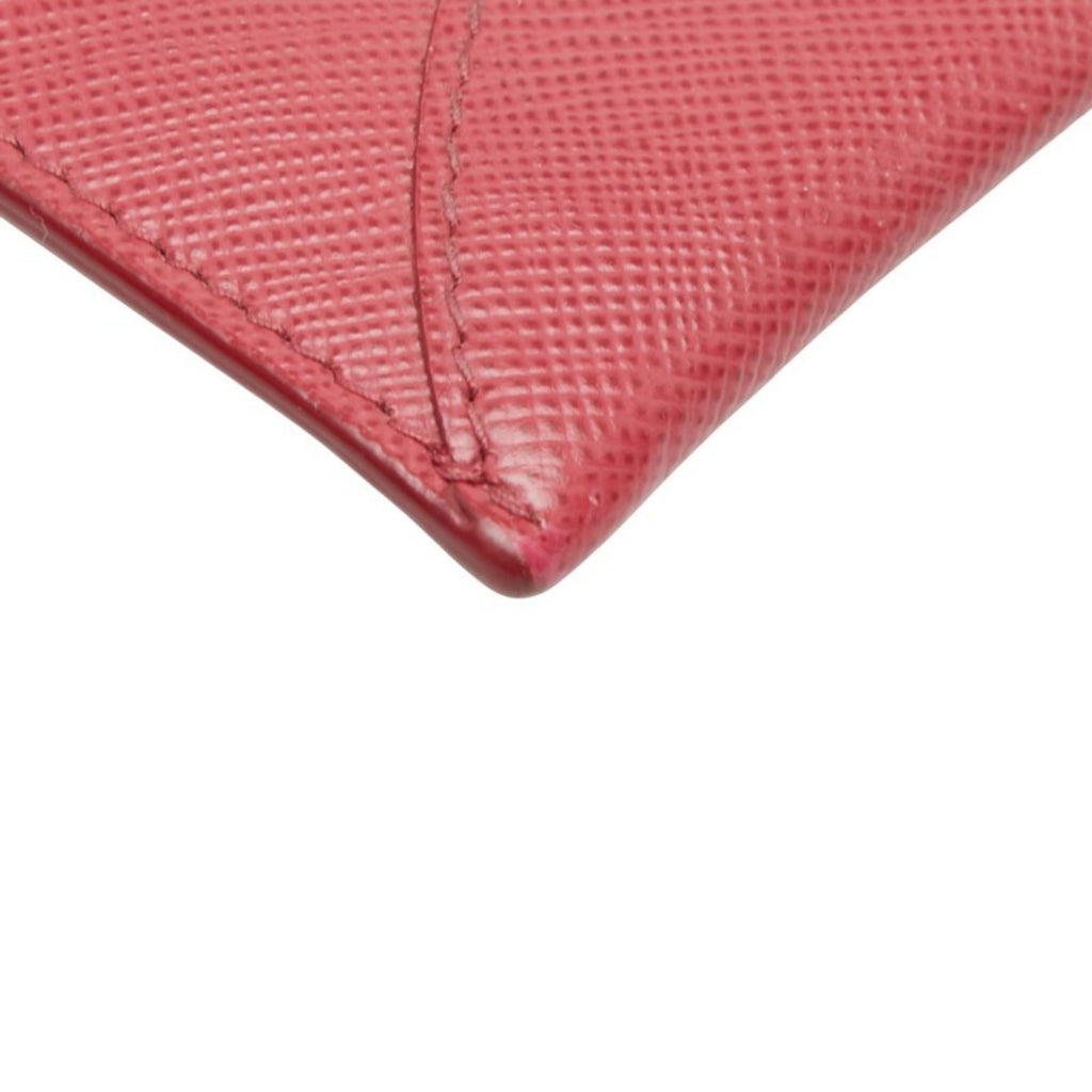 Prada Pink Leather Long Wallet (Bi-Fold)