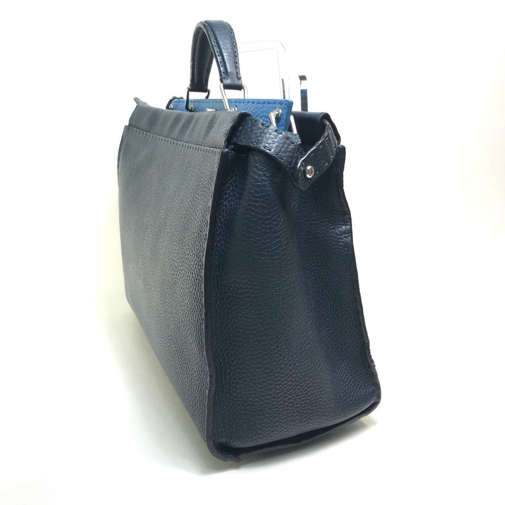 Fendi Navy Leather Briefcase