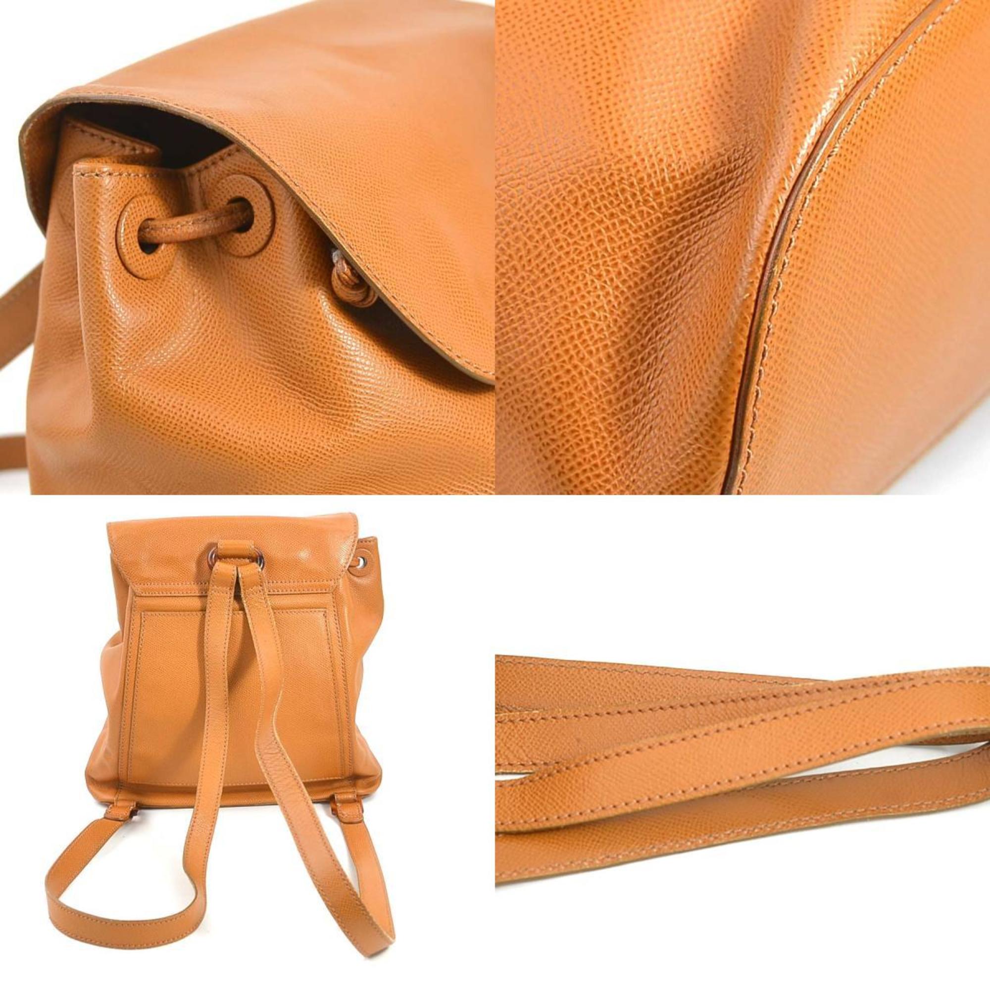 Chanel Brown Leather Backpack