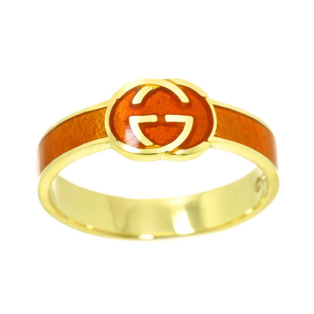Gucci Yellow Gold (18K) Enamel Band Ring (Pre-Owned)