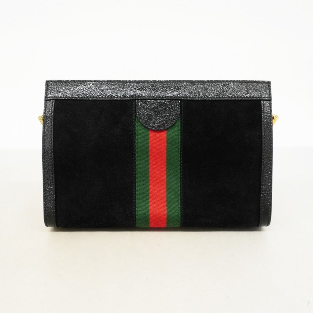 Gucci Black Suede Shoulder Bag (Pre-Owned)