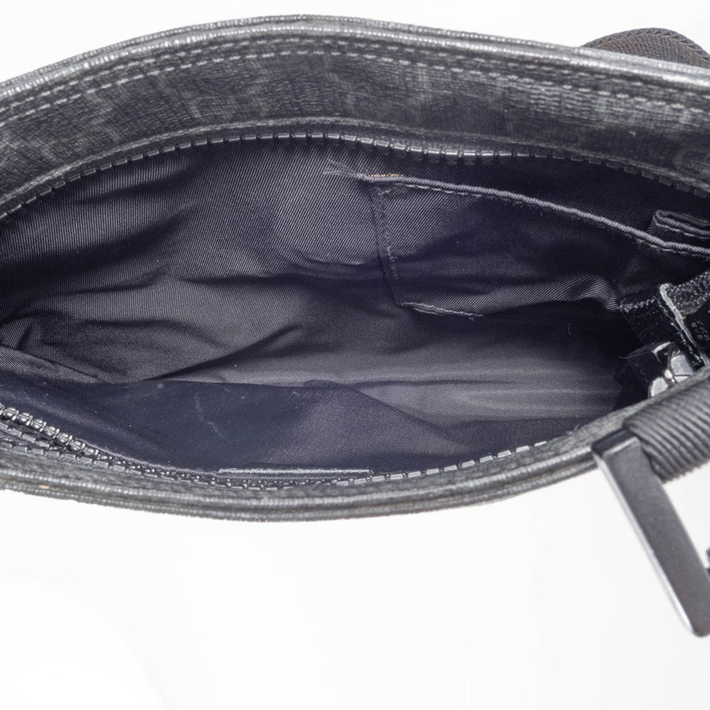 Gucci Gray Gg Supreme Leather Shoulder Bag (Pre-Owned)