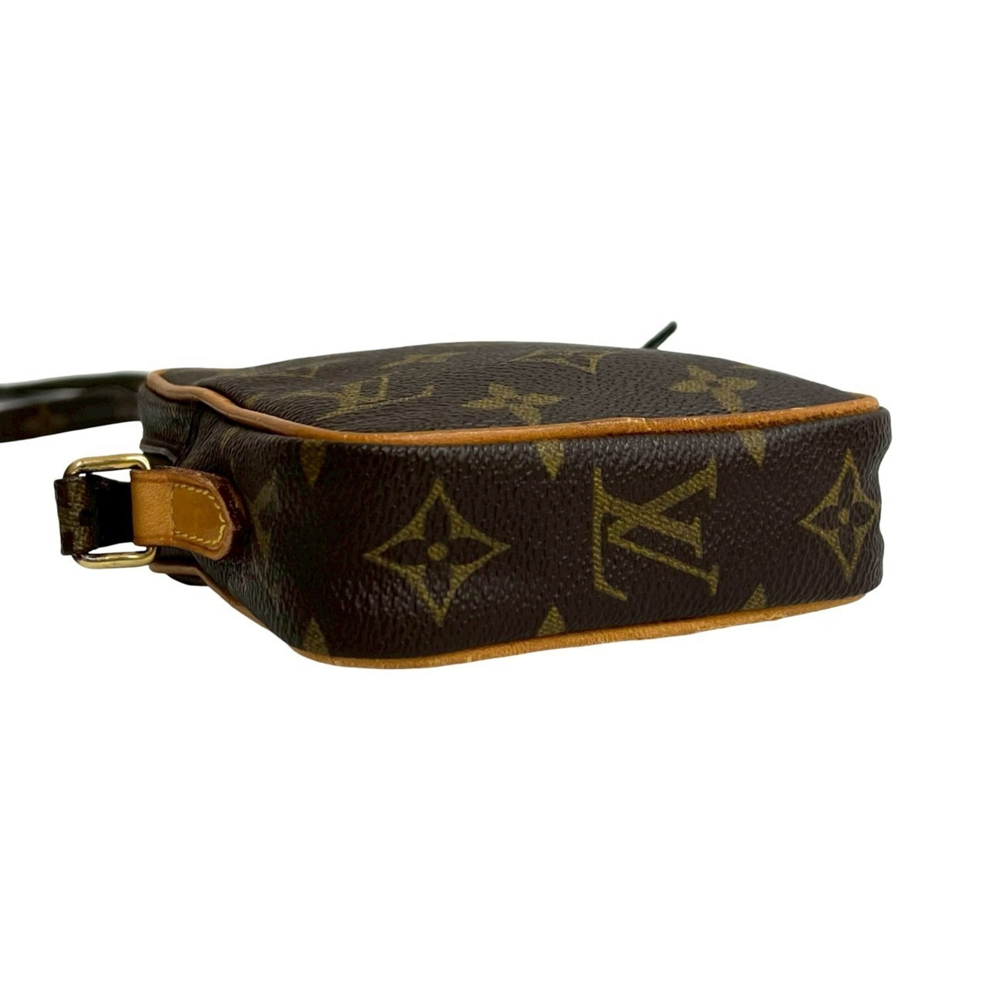 Louis Vuitton Brown Leather Pvc Pochette Shoulder Bag