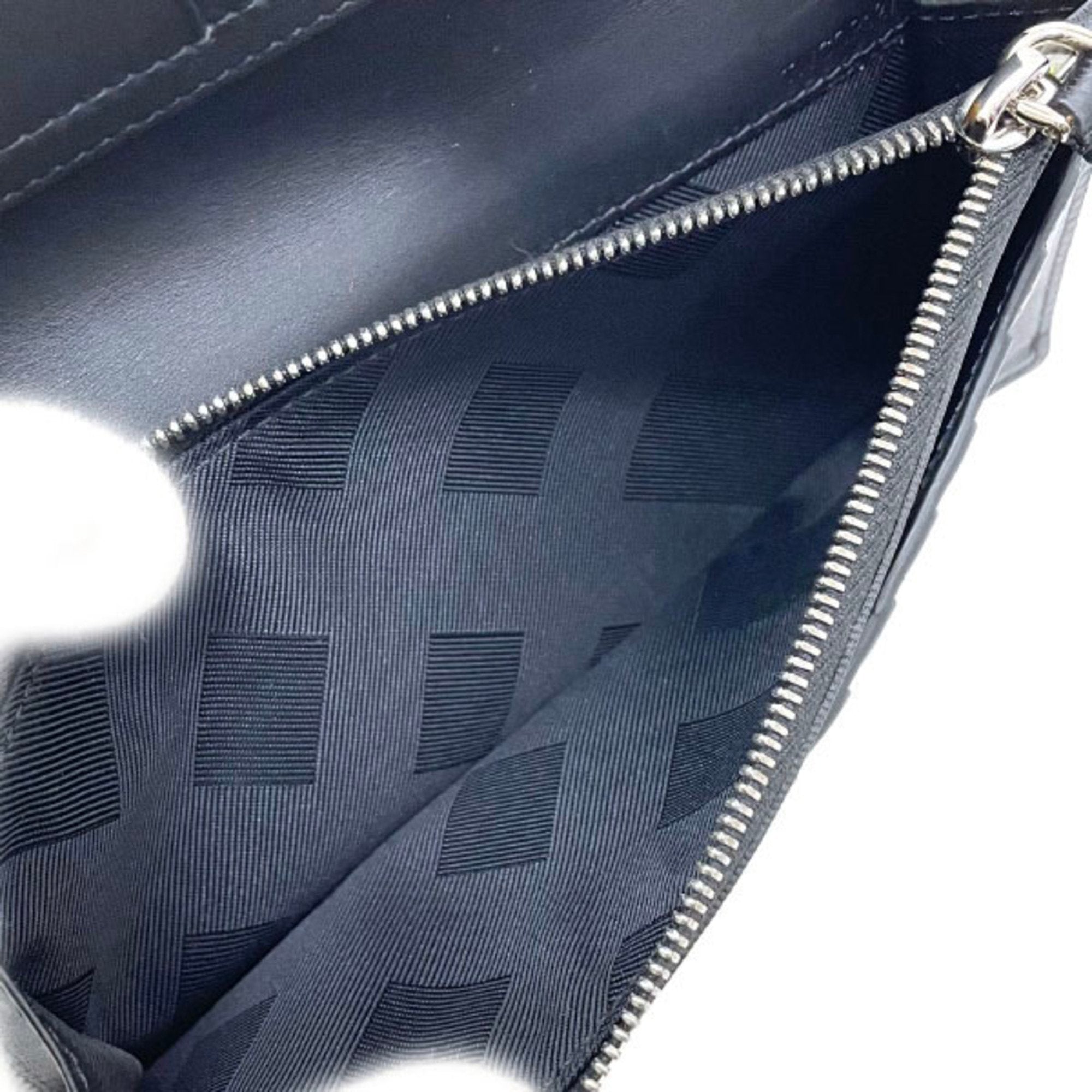 Burberry Black Leather Long Wallet (Bi-Fold)