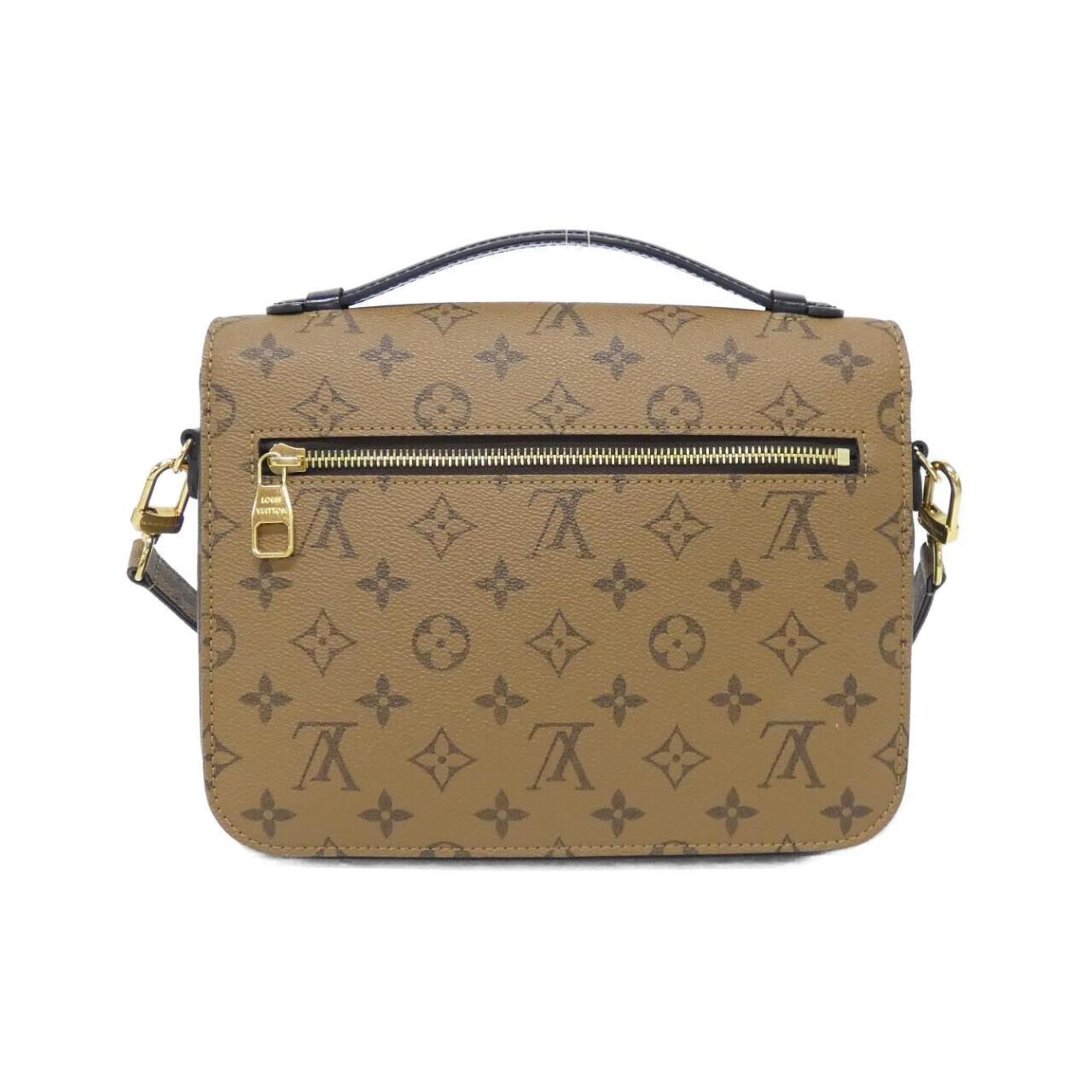 Louis Vuitton Marron Coated Canvas Handbag Pochette