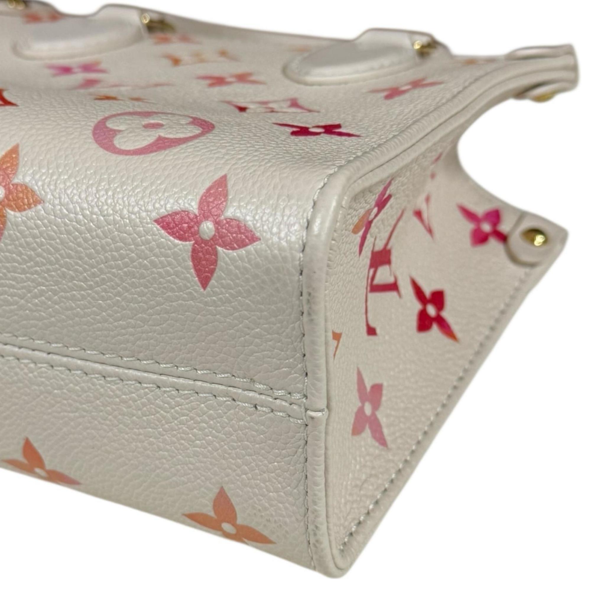 Louis Vuitton Orange Pink White Monogram Empreinte Shoulder Bag