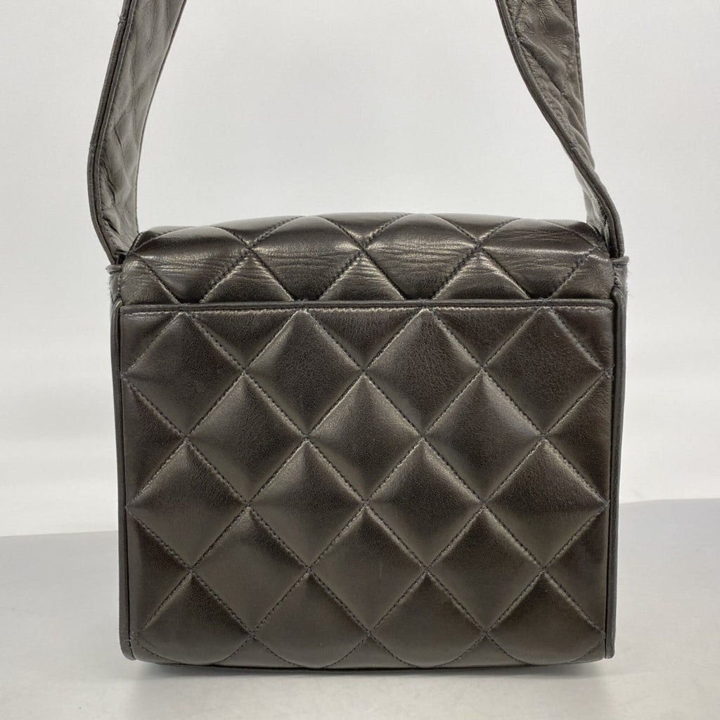 Chanel Black Leather Shoulder Bag