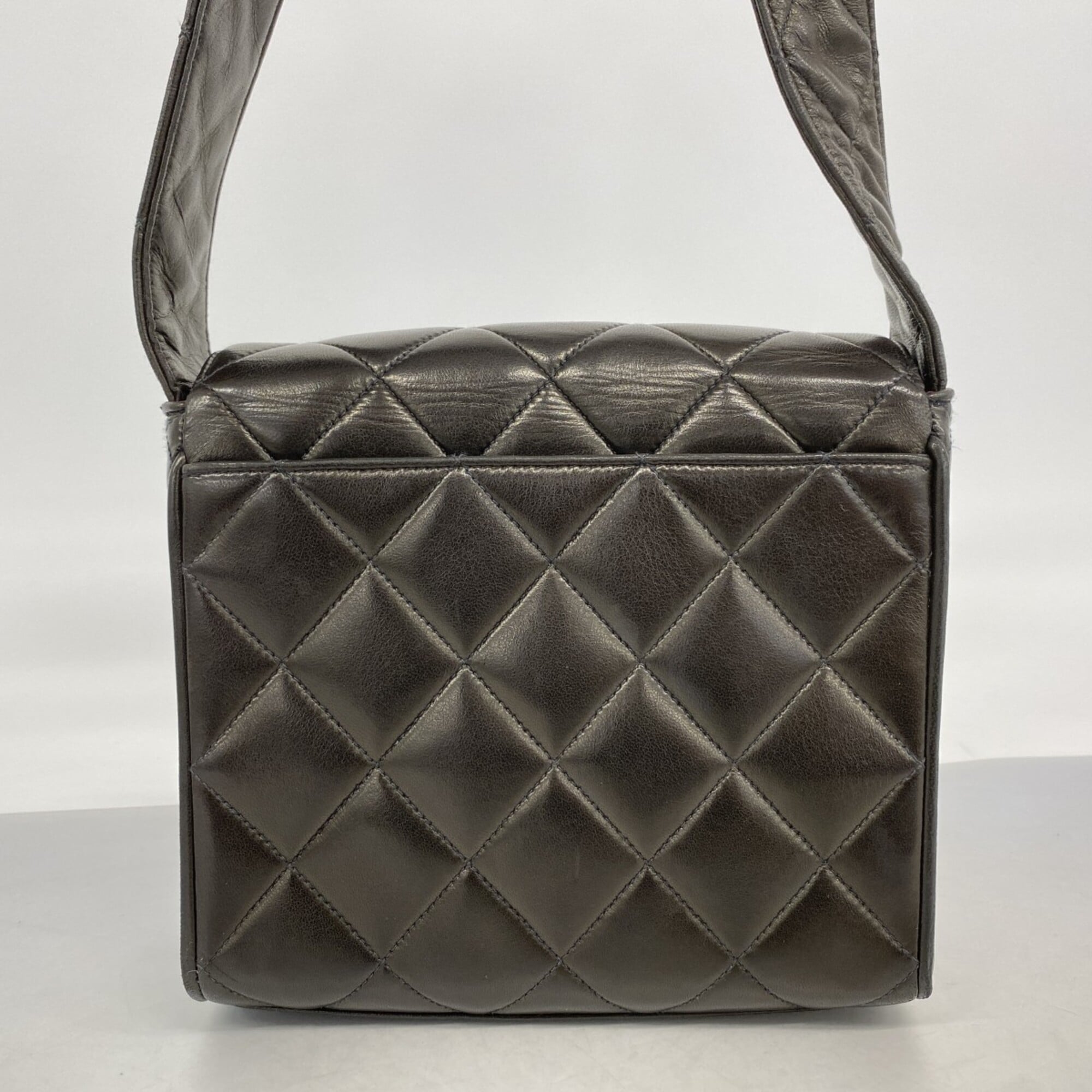 Chanel Black Leather Shoulder Bag