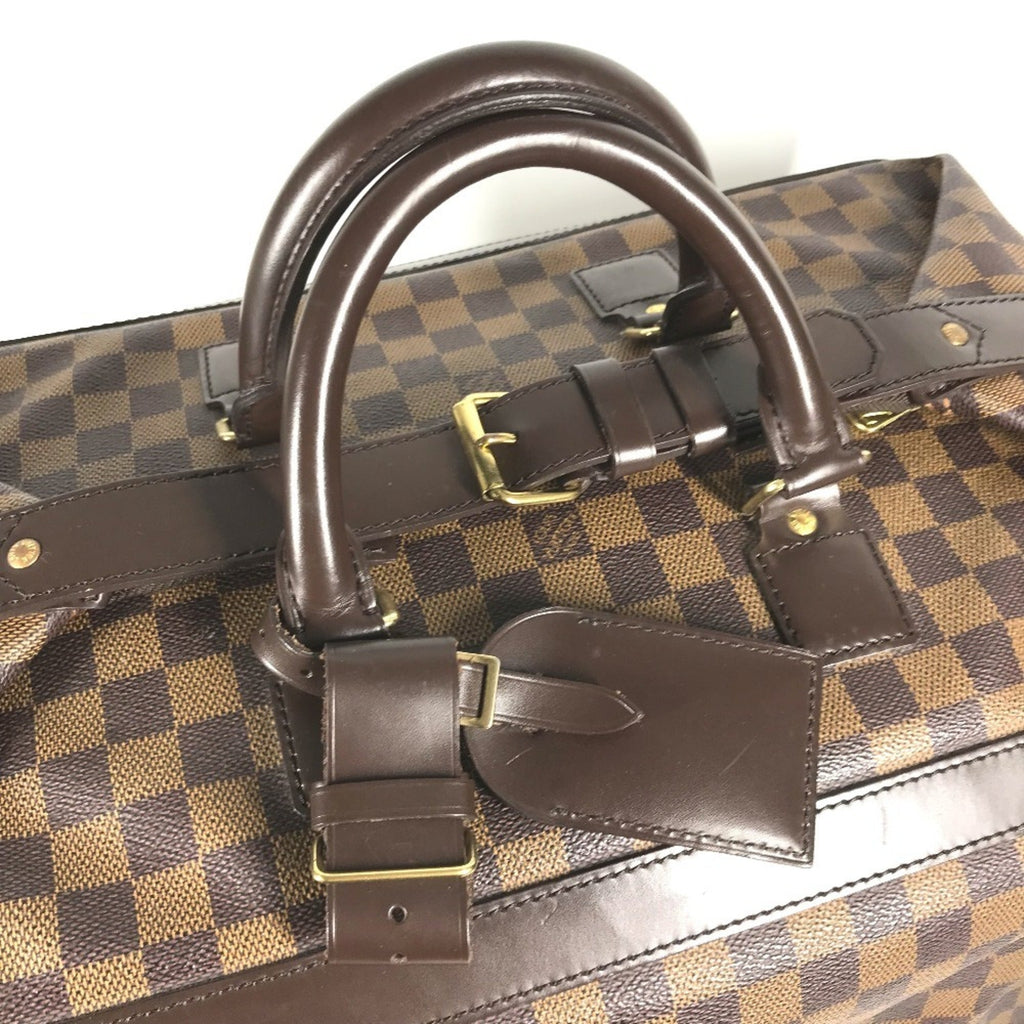 Louis Vuitton Damier Brown Ebene Damier Canvas Boston Bag Handbag