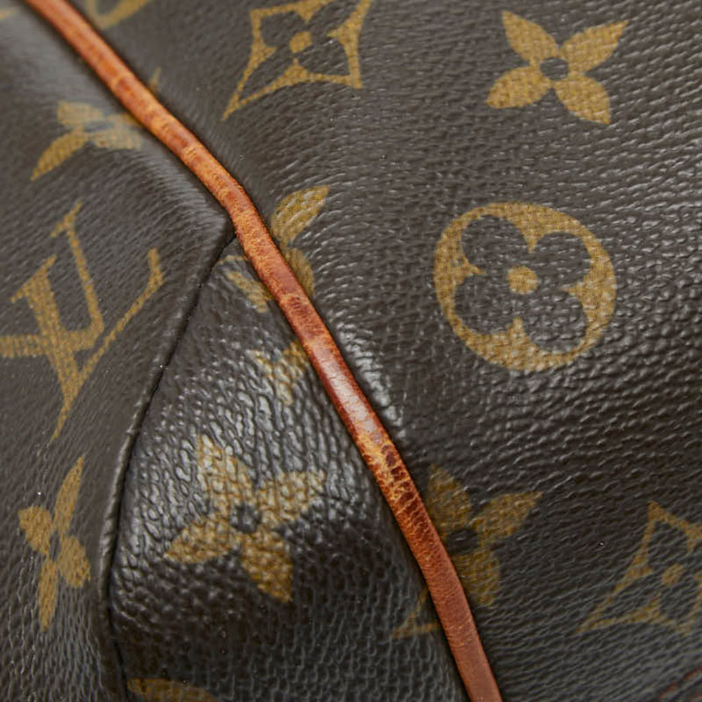 Louis Vuitton Brown Pvc Leather Handbag Shoulder Bag