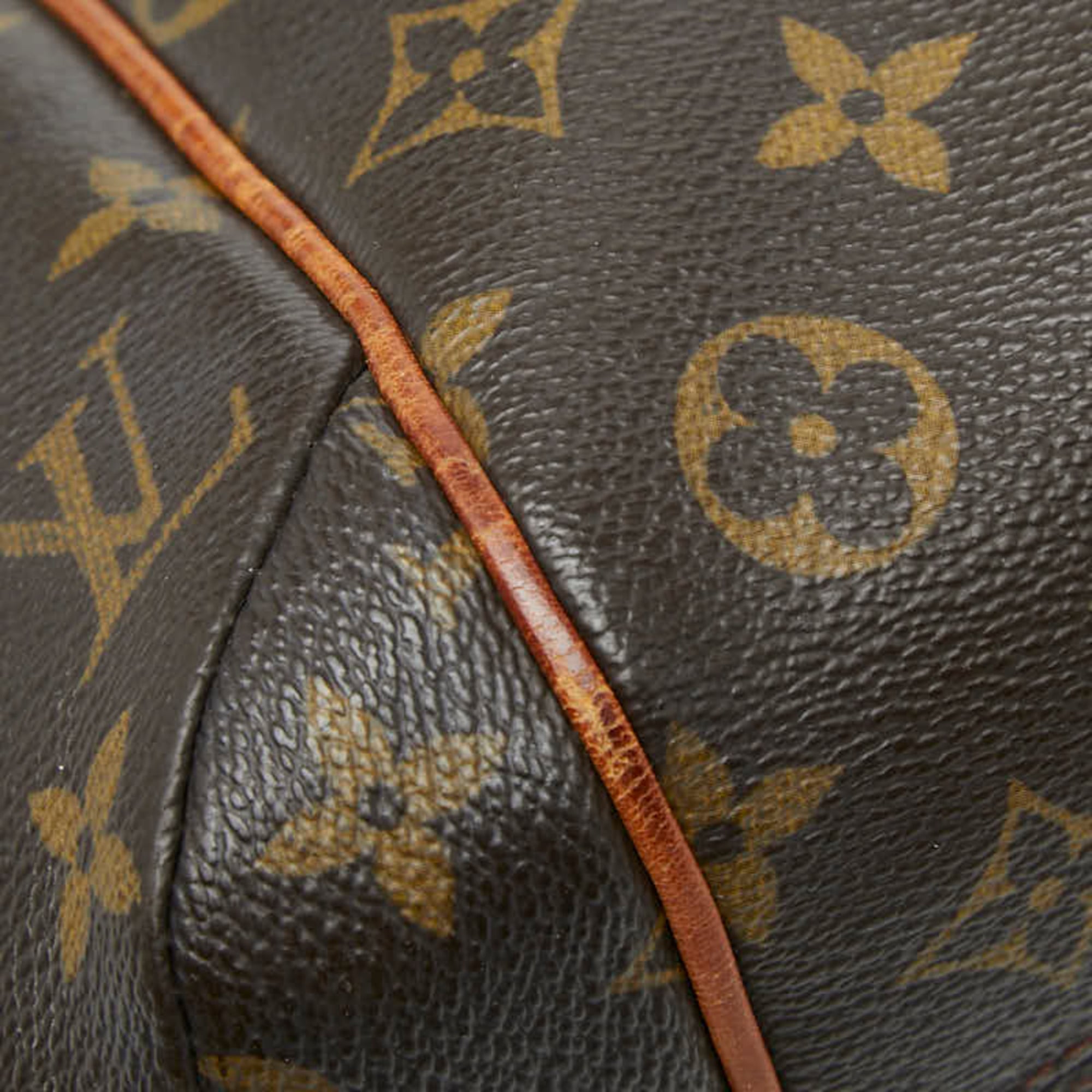 Louis Vuitton Brown Pvc Leather Handbag Shoulder Bag