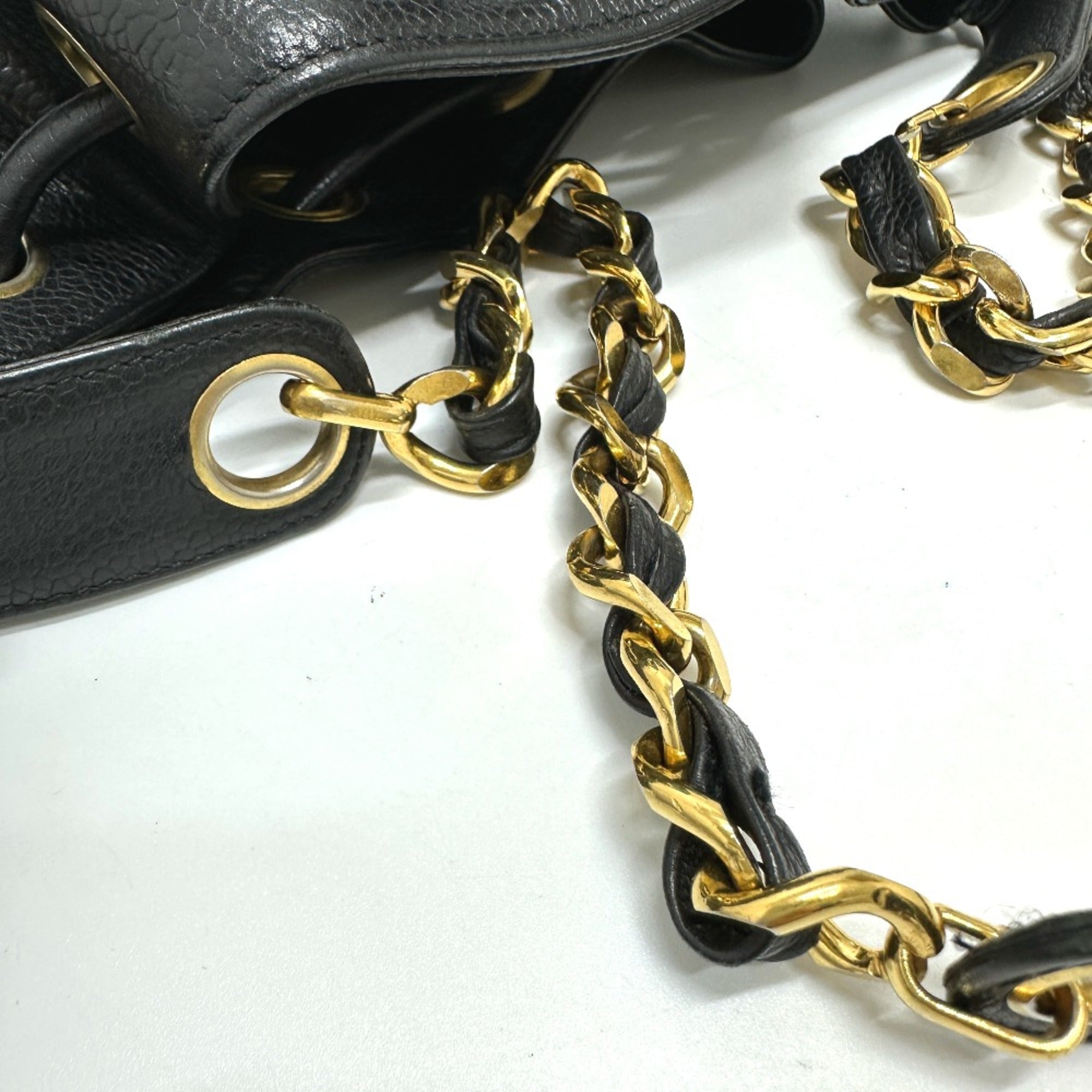 Chanel Black Leather Shoulder Bag