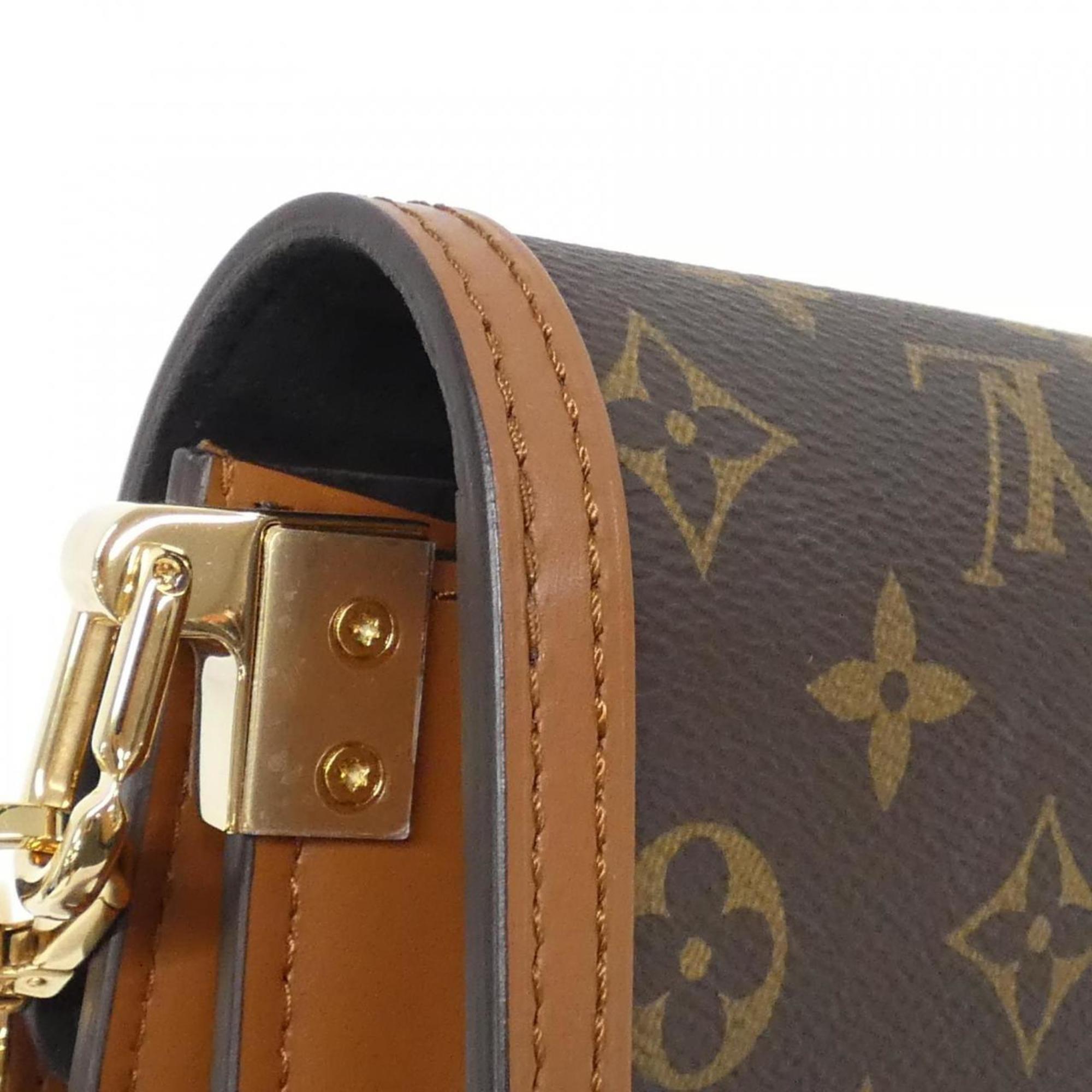 Louis Vuitton Marron Coated Canvas Shoulder Bag