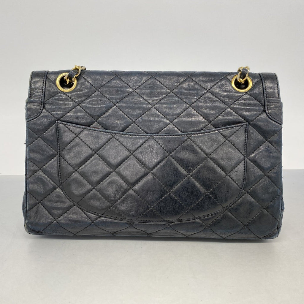 Chanel Black Leather Shoulder Bag