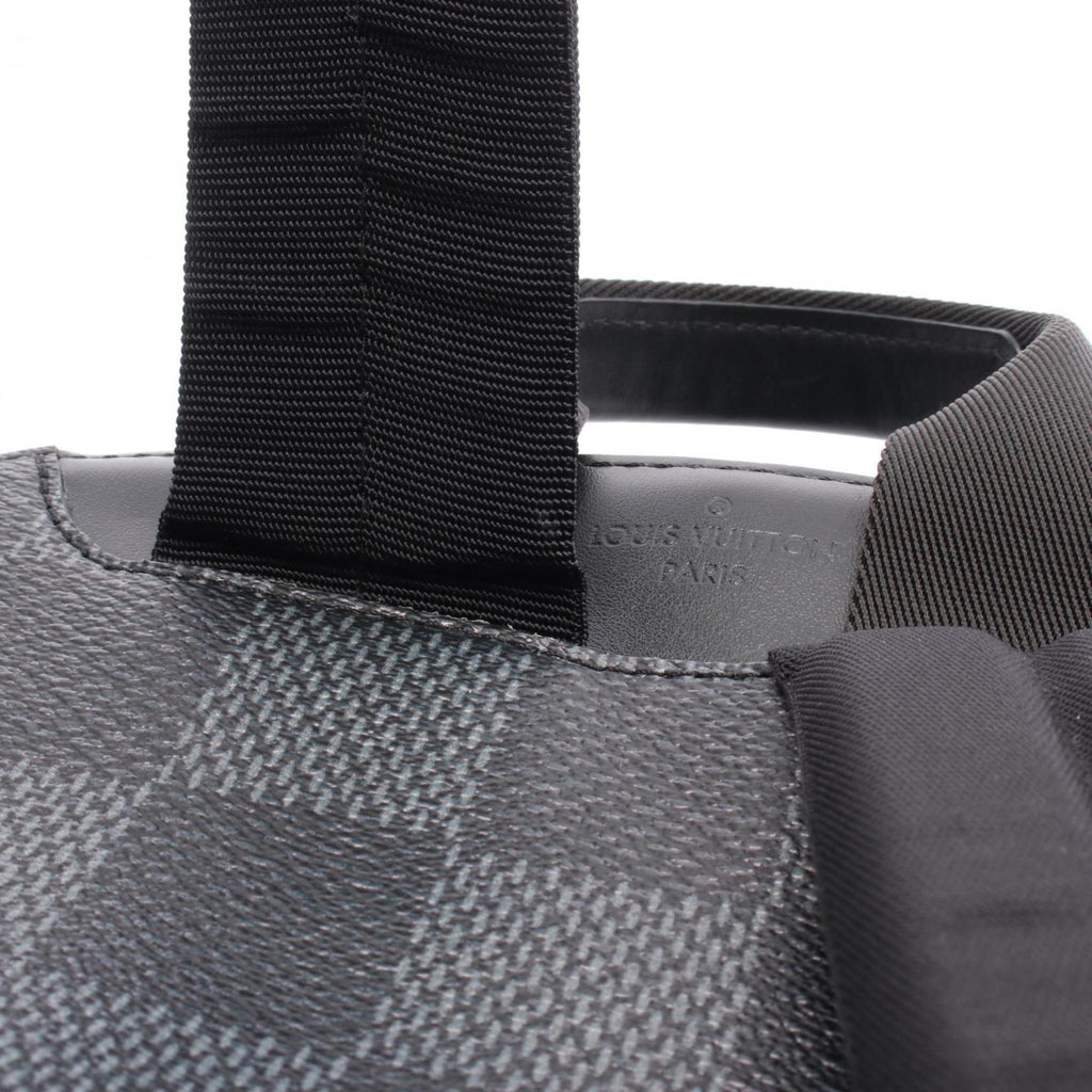 Louis Vuitton Black Damier Graphite Gray Coated Canvas Leather Backpack