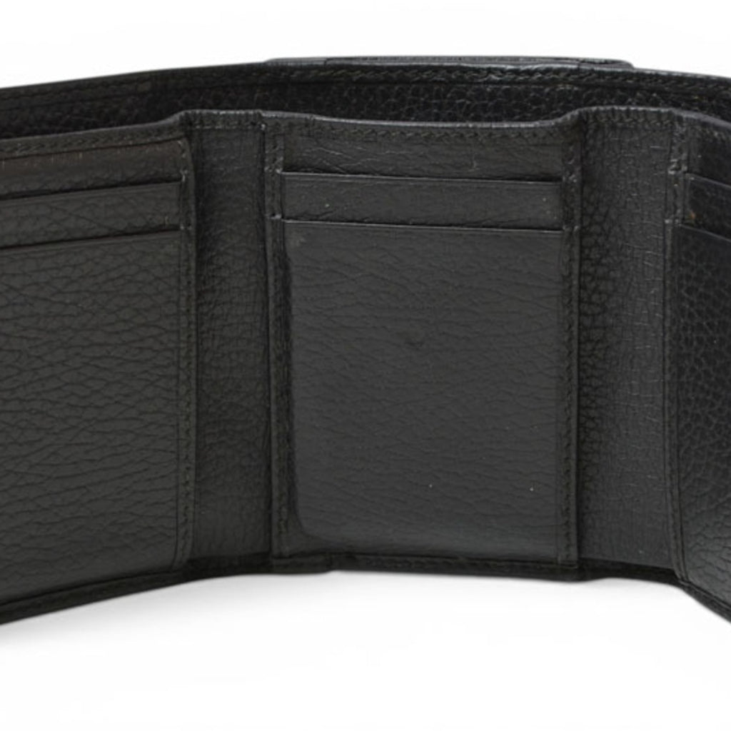Gucci Black Leather Wallet (Tri-Fold) (Pre-Owned)