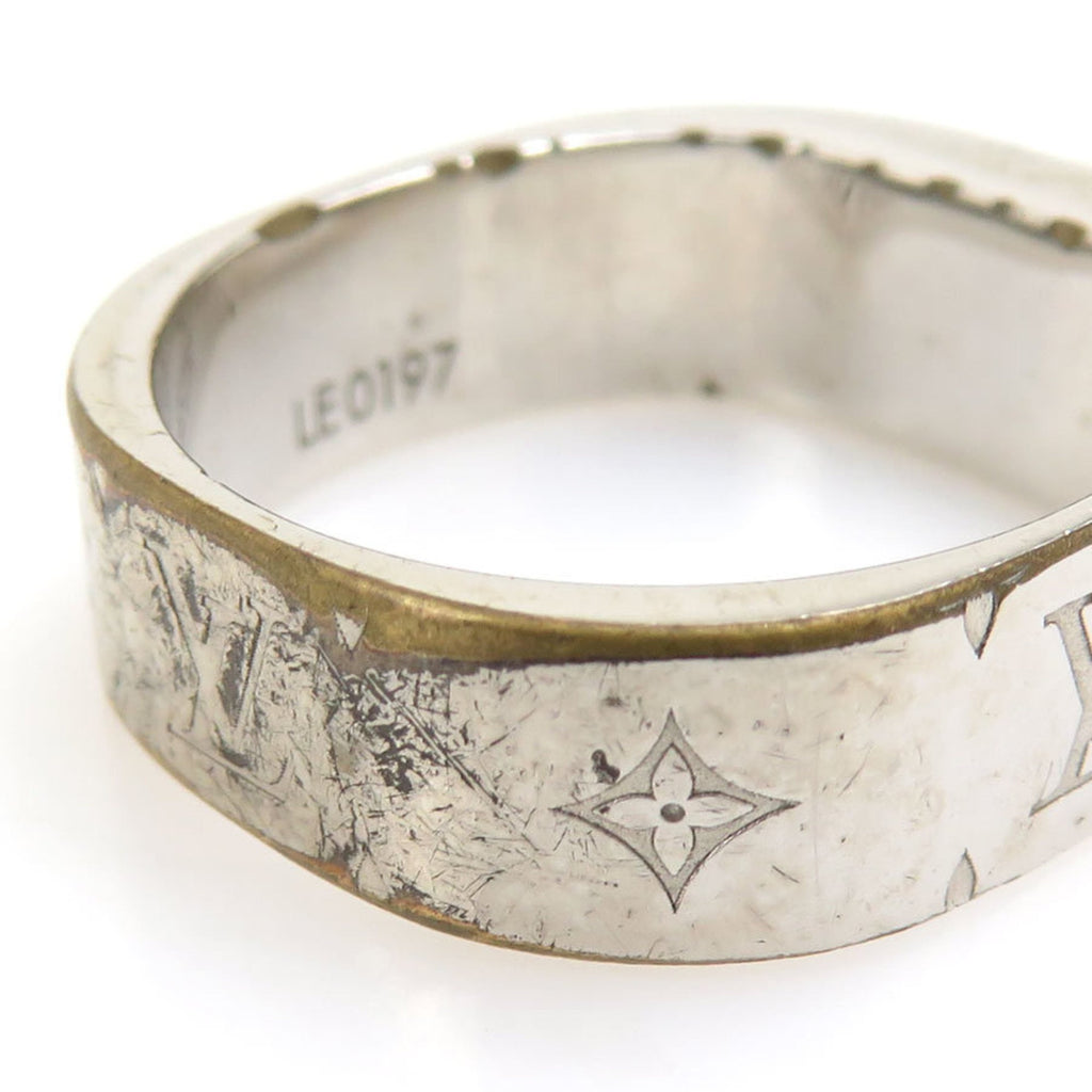 Louis Vuitton Gold Silver Metal Band Ring
