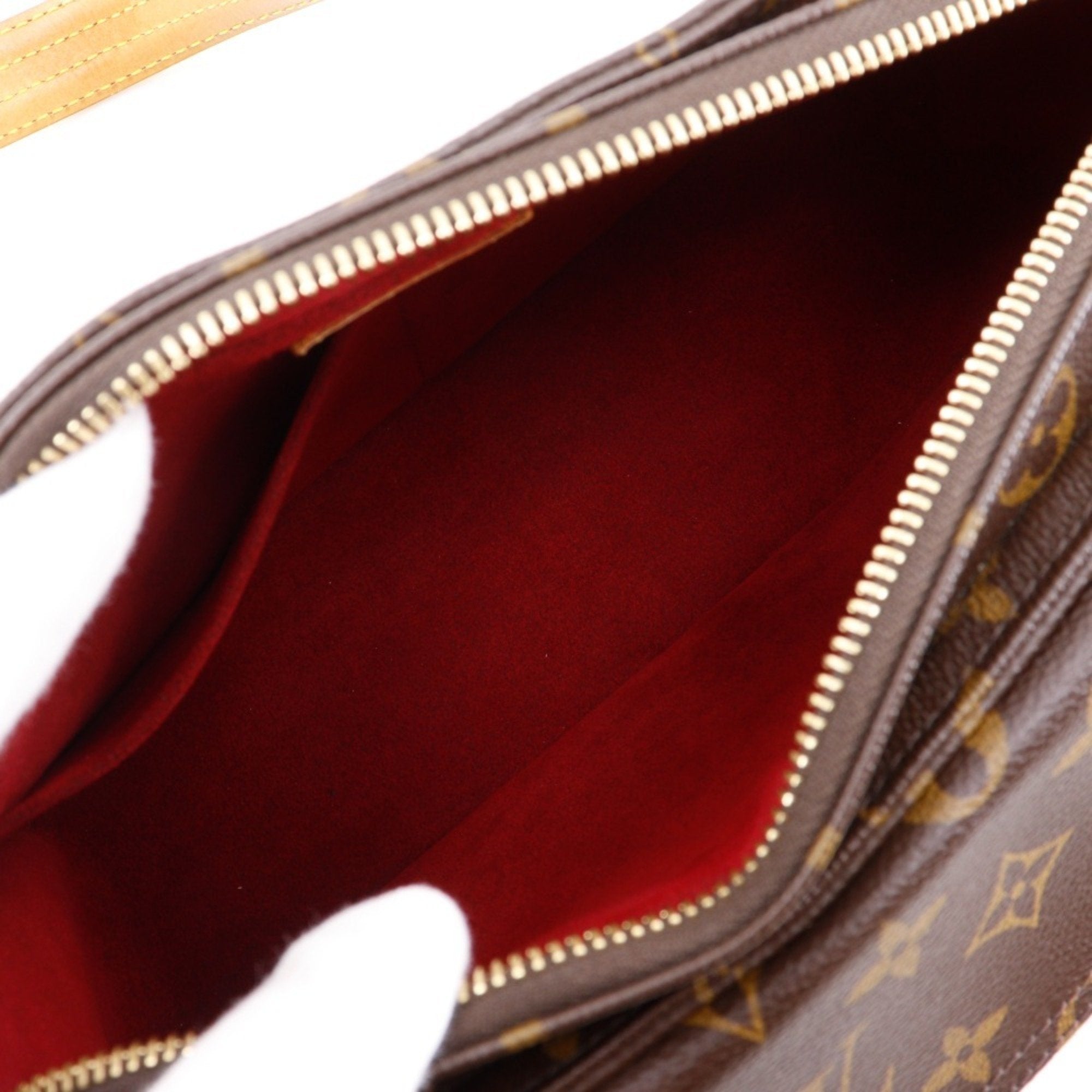 Louis Vuitton Brown Monogram Canvas Shoulder Bag