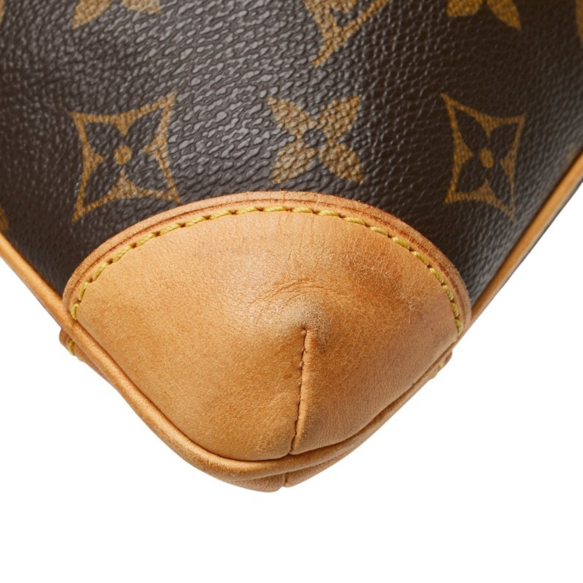 Louis Vuitton Brown Pvc Leather Handbag Shoulder Bag