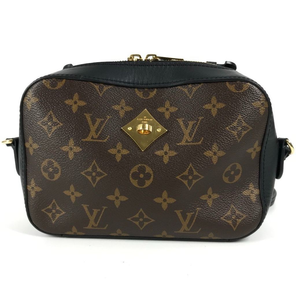 Louis Vuitton Black Brown Noir Monogram Pochette Shoulder Bag