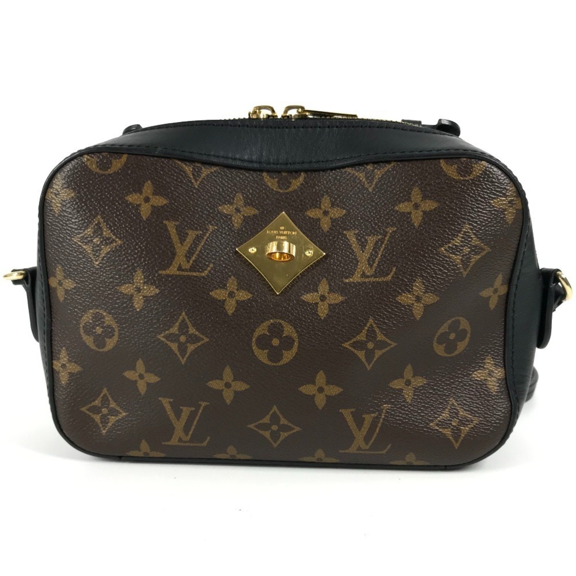 Louis Vuitton Black Brown Noir Monogram Pochette Shoulder Bag