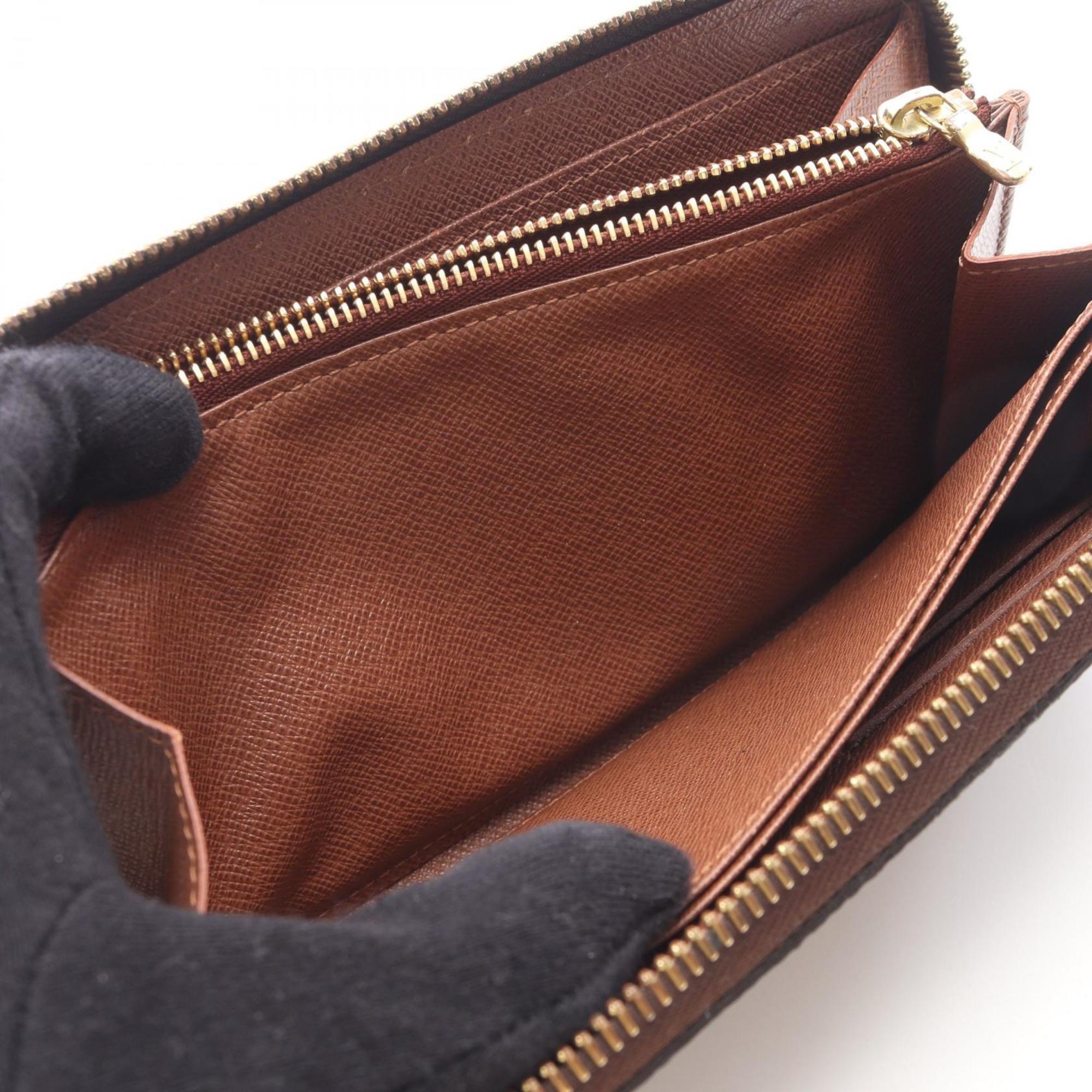 Louis Vuitton Brown Coated Canvas Long Wallet