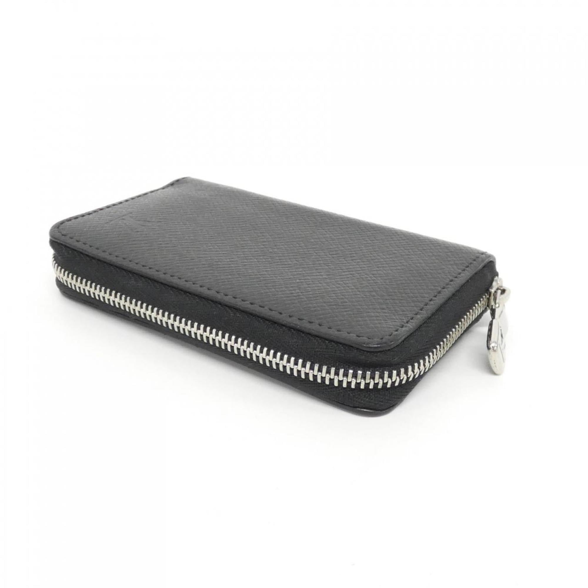 Louis Vuitton Black Leather Coin Purse/Coin Case